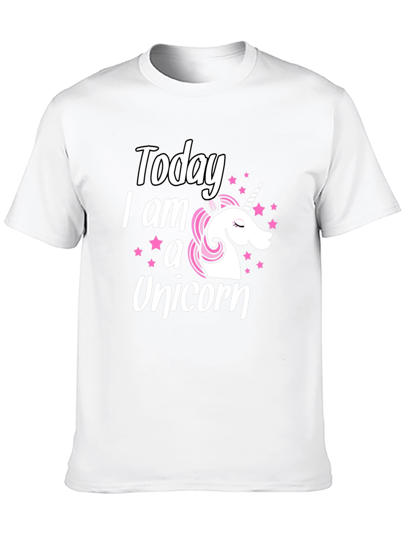 Black Today I am a Unicorn - Black Graphic Tee view 10