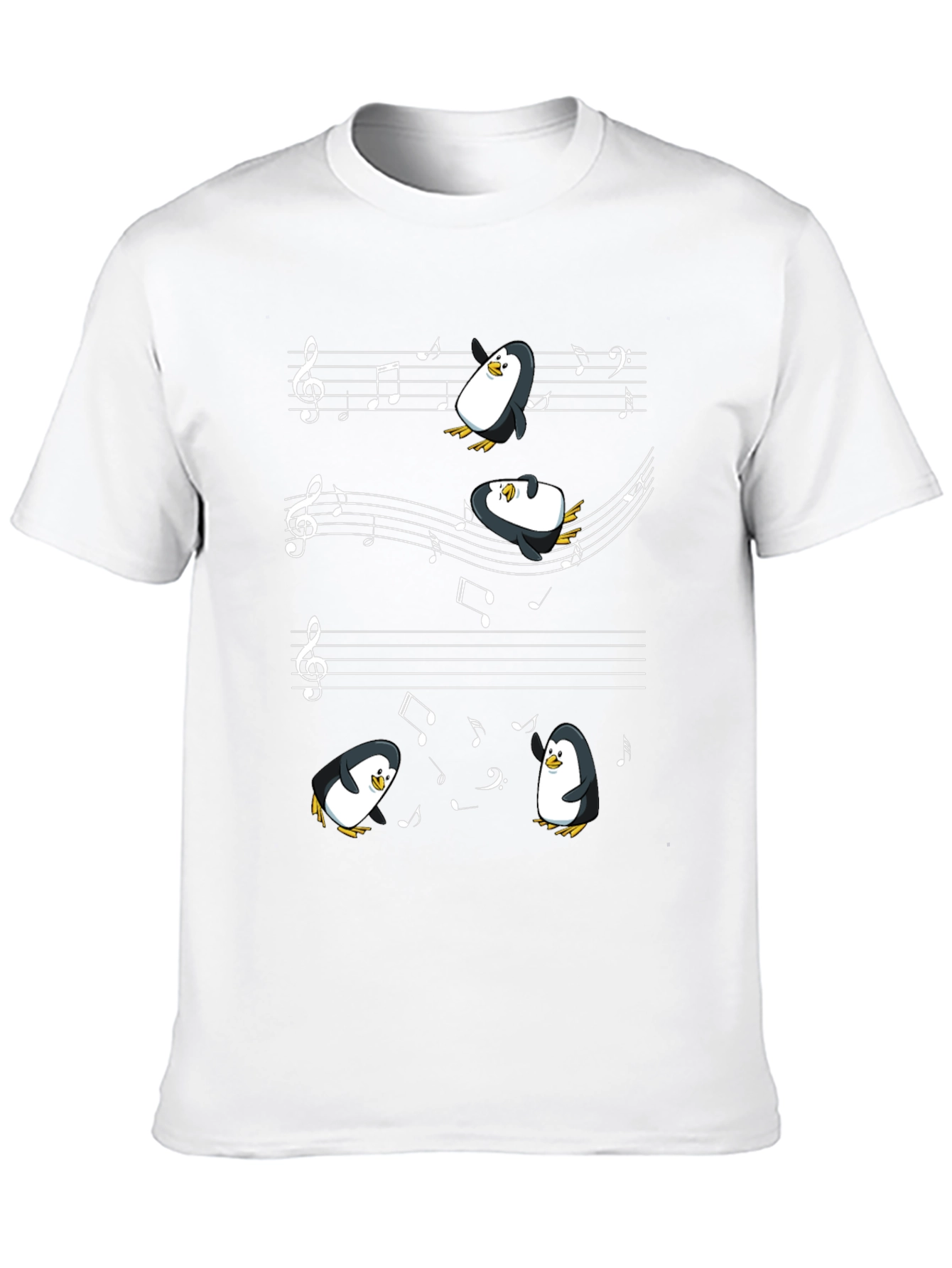 Black Musical Penguins T-Shirt view 10