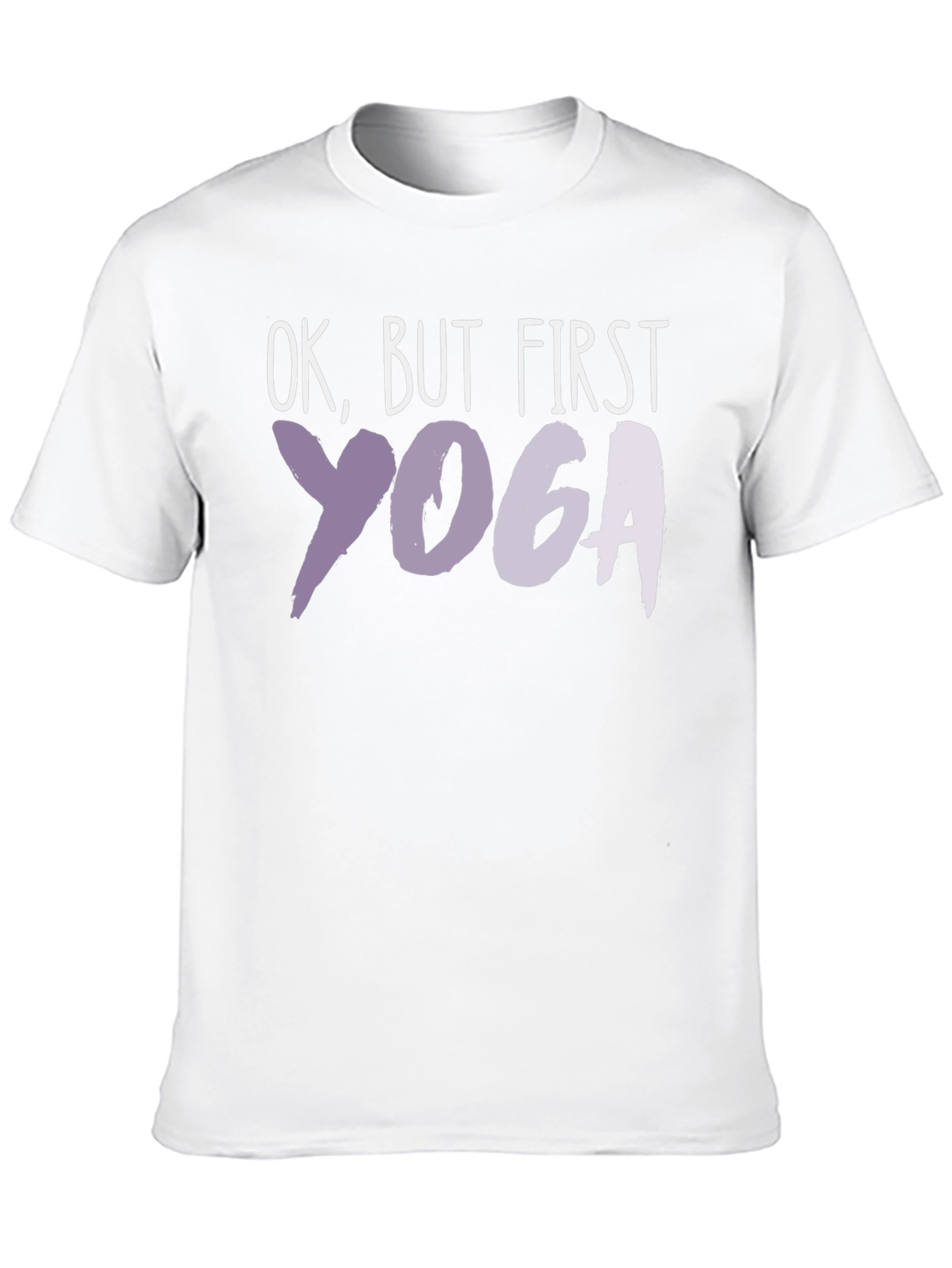 Black Ok, But First Yoga Black T-Shirt view 10