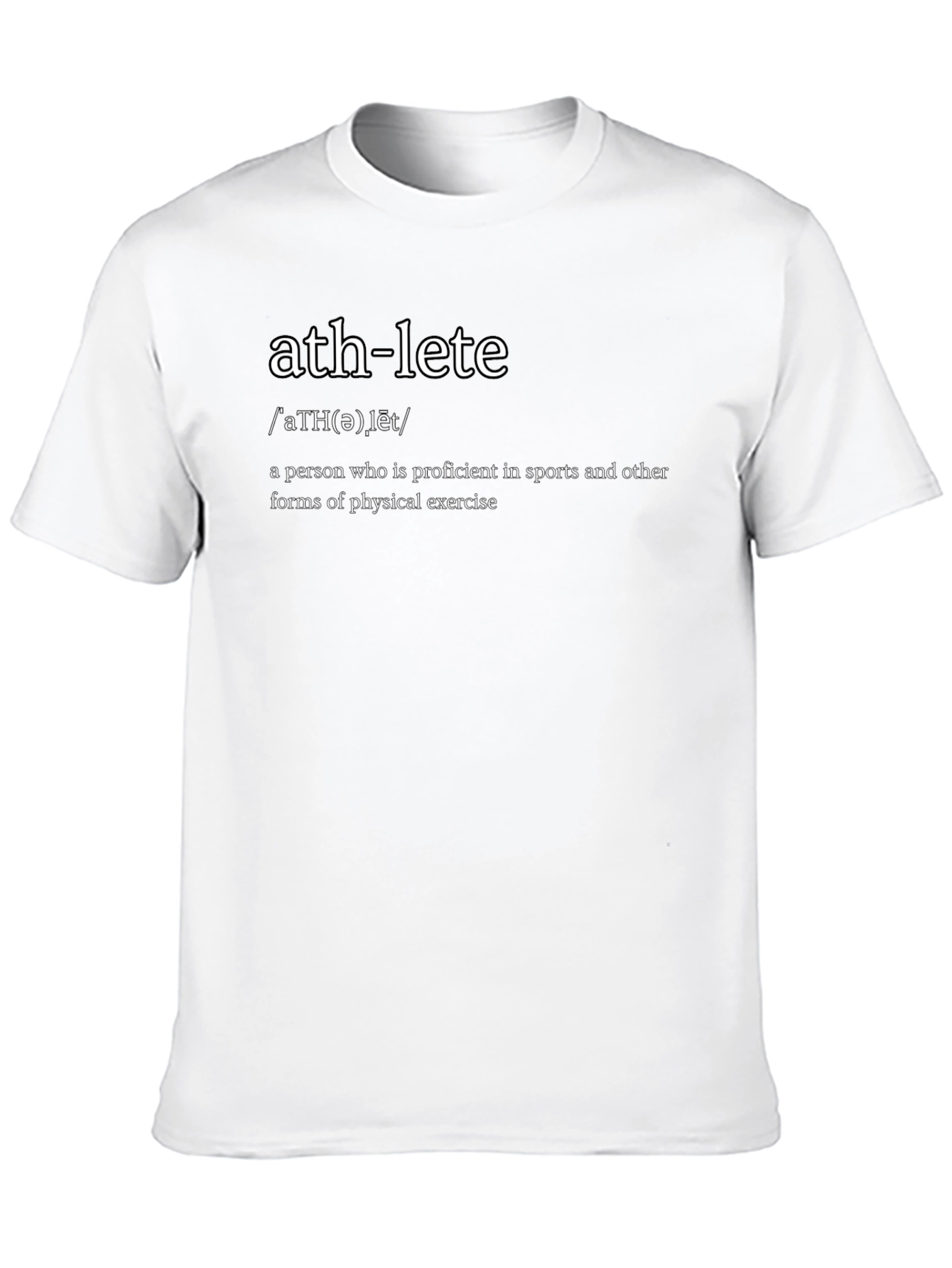 Black Athlete Definition Black T-Shirt view 10