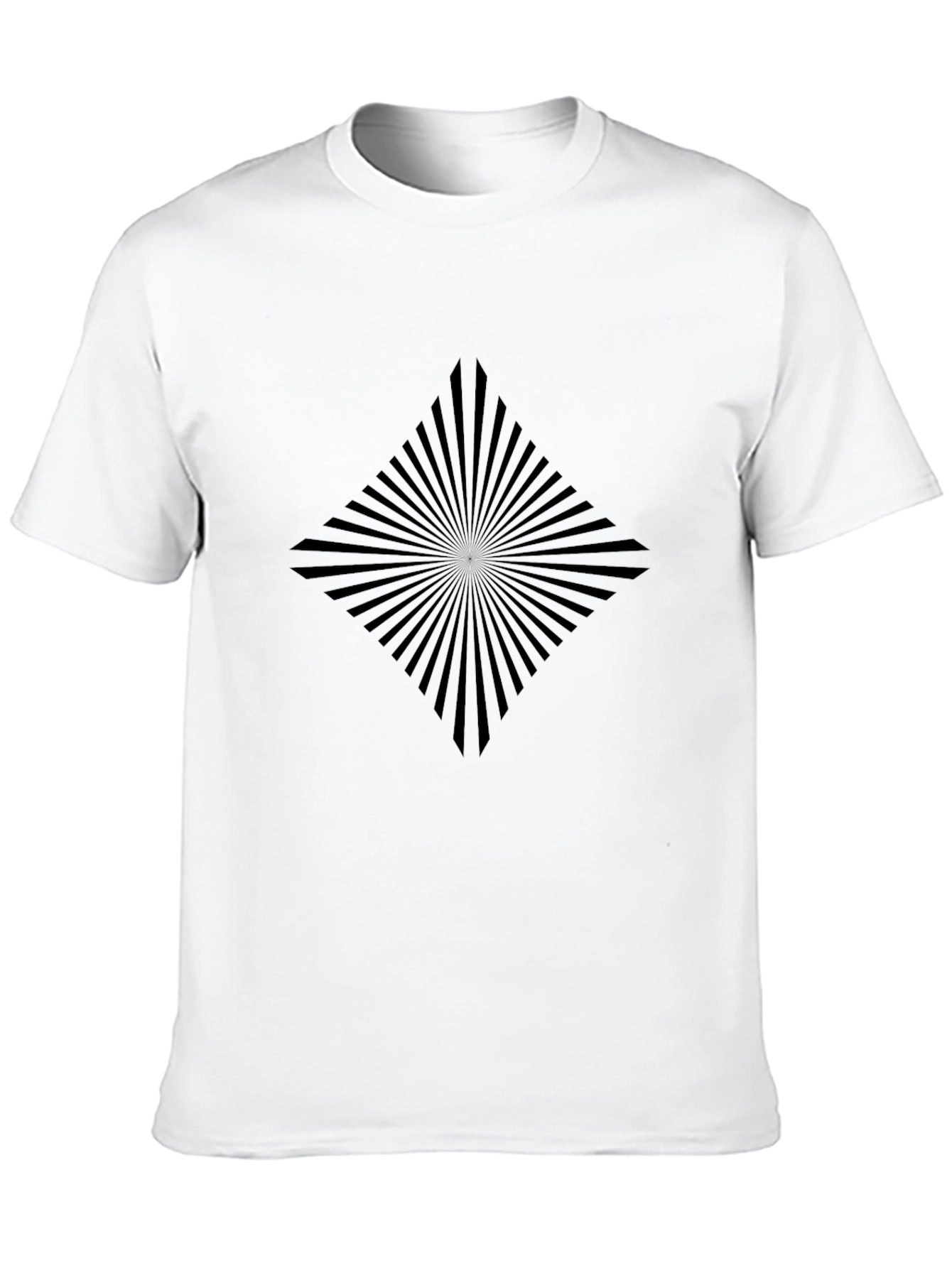 Black Men's Black Diamond Ray Graphic Tee - Casual Style view 10