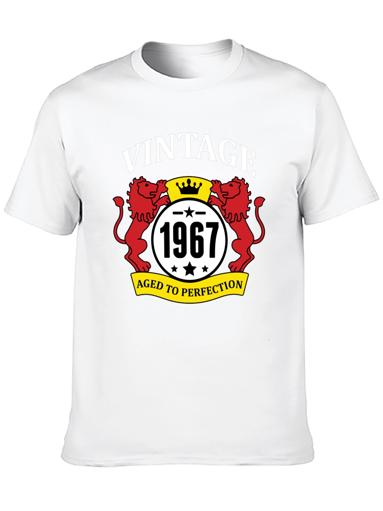 Black Vintage 1967 Aged to Perfection Black T-Shirt view 10