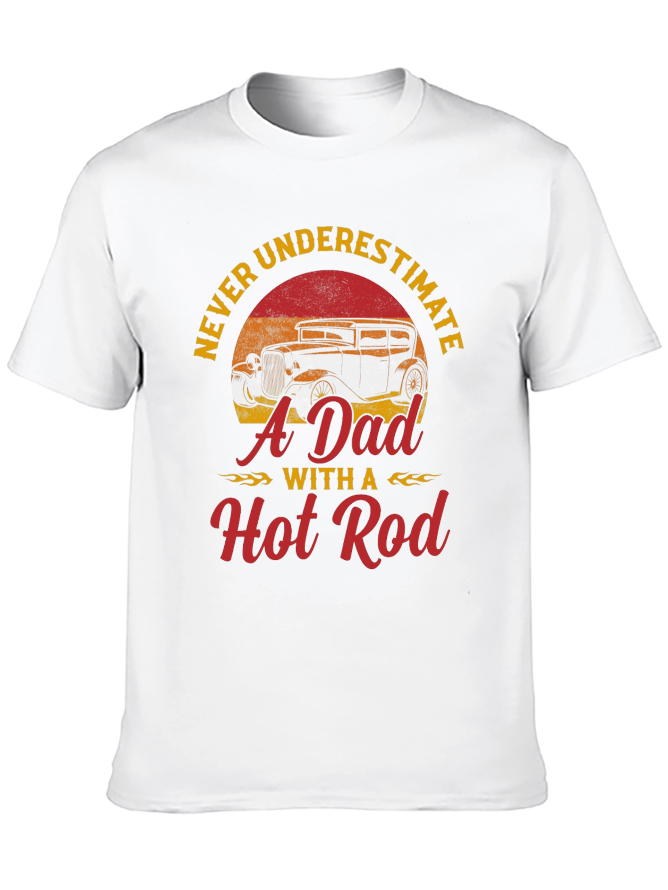 Black Dad Hot Rod T-Shirt - Never Underestimate! view 10