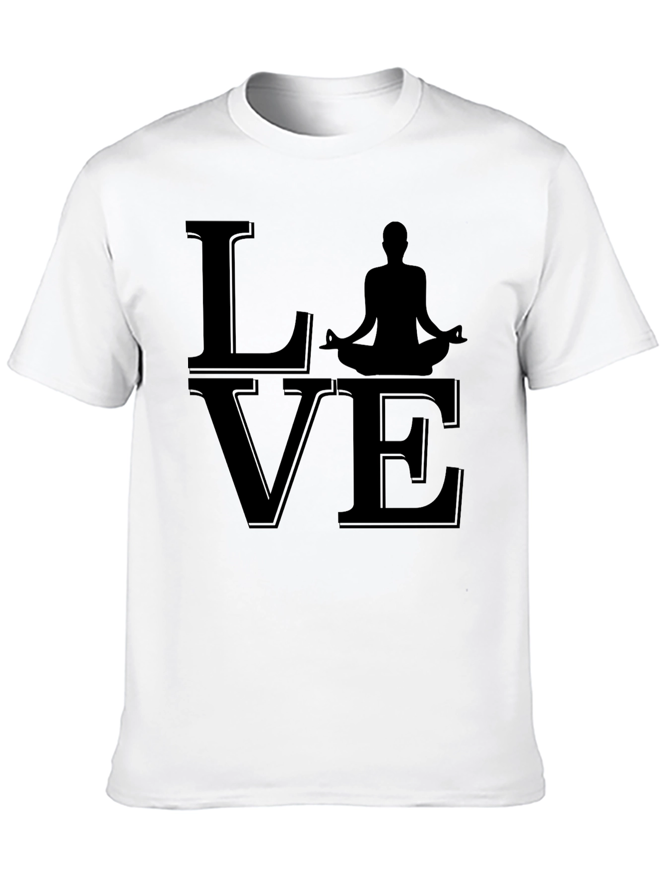 Black Yoga Love T-Shirt view 10