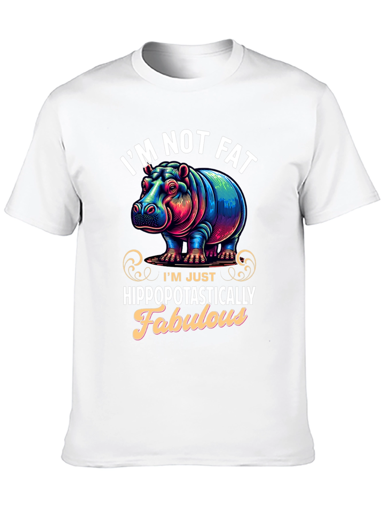 Black Hippo Fabulous Graphic Tee - Trendy Casual Style view 10