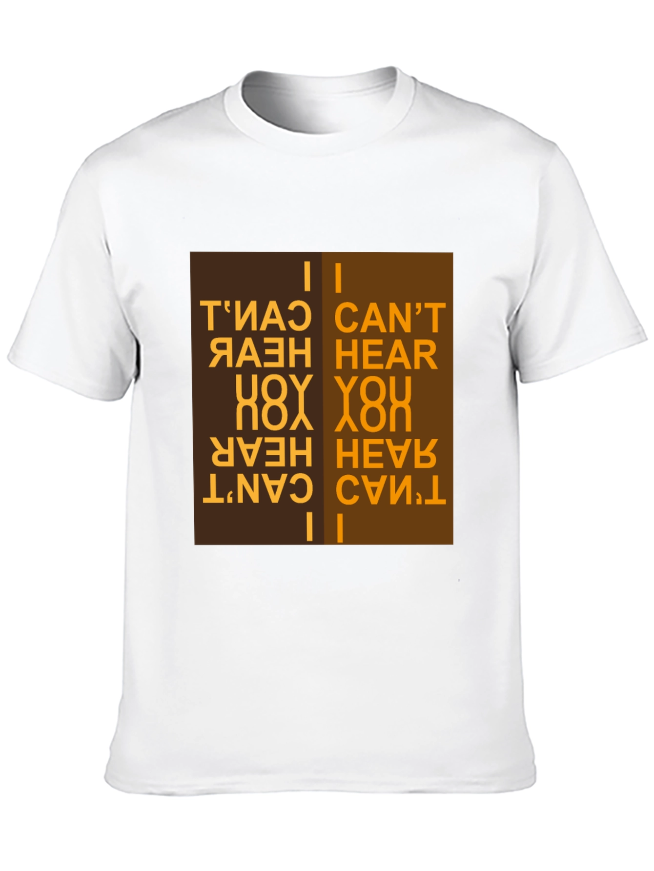 Black I Can't Hear You T-Shirt Novelty Design view 10