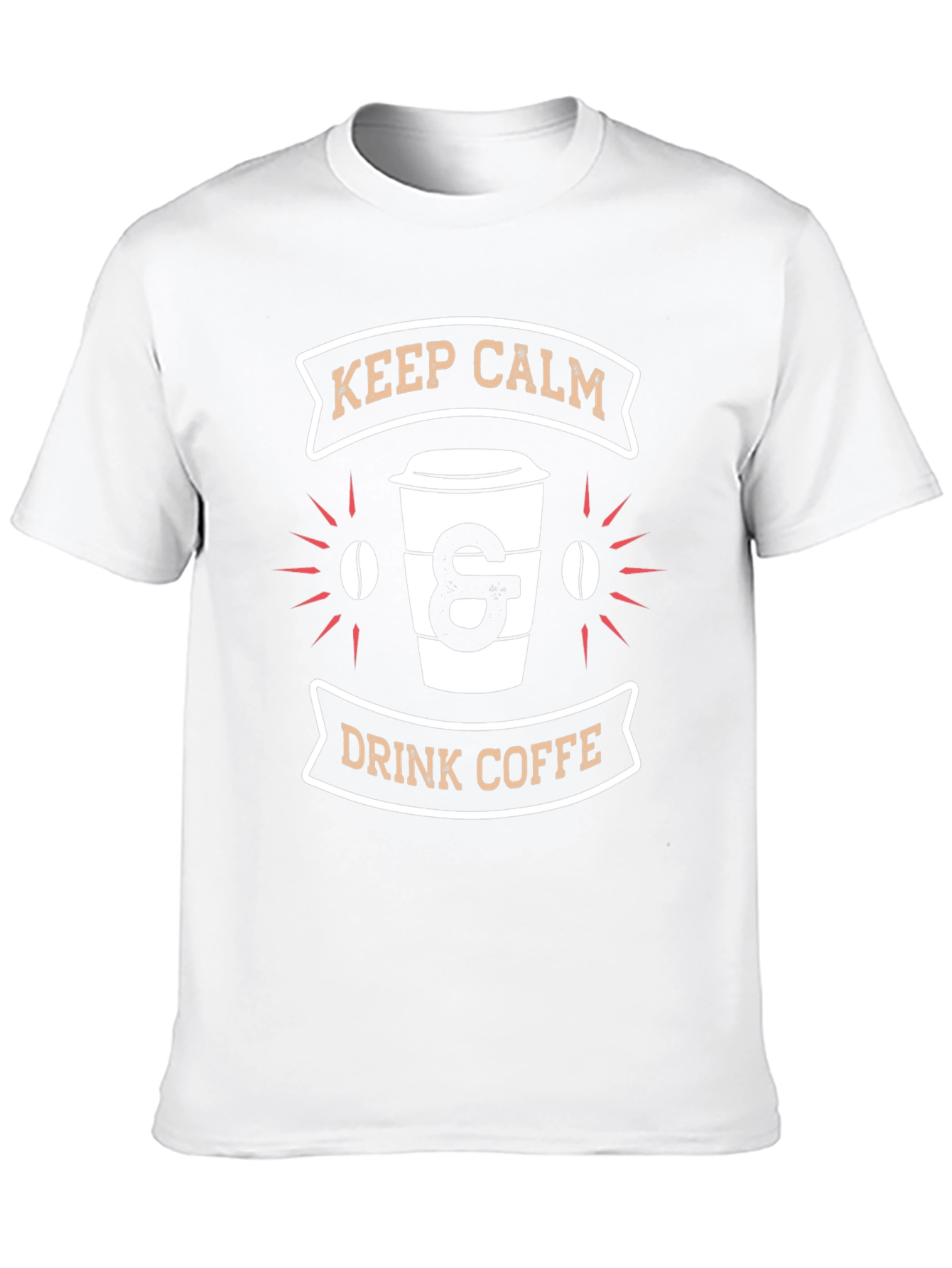 Black Keep Calm & Drink Coffee Graphic T-Shirt view 10