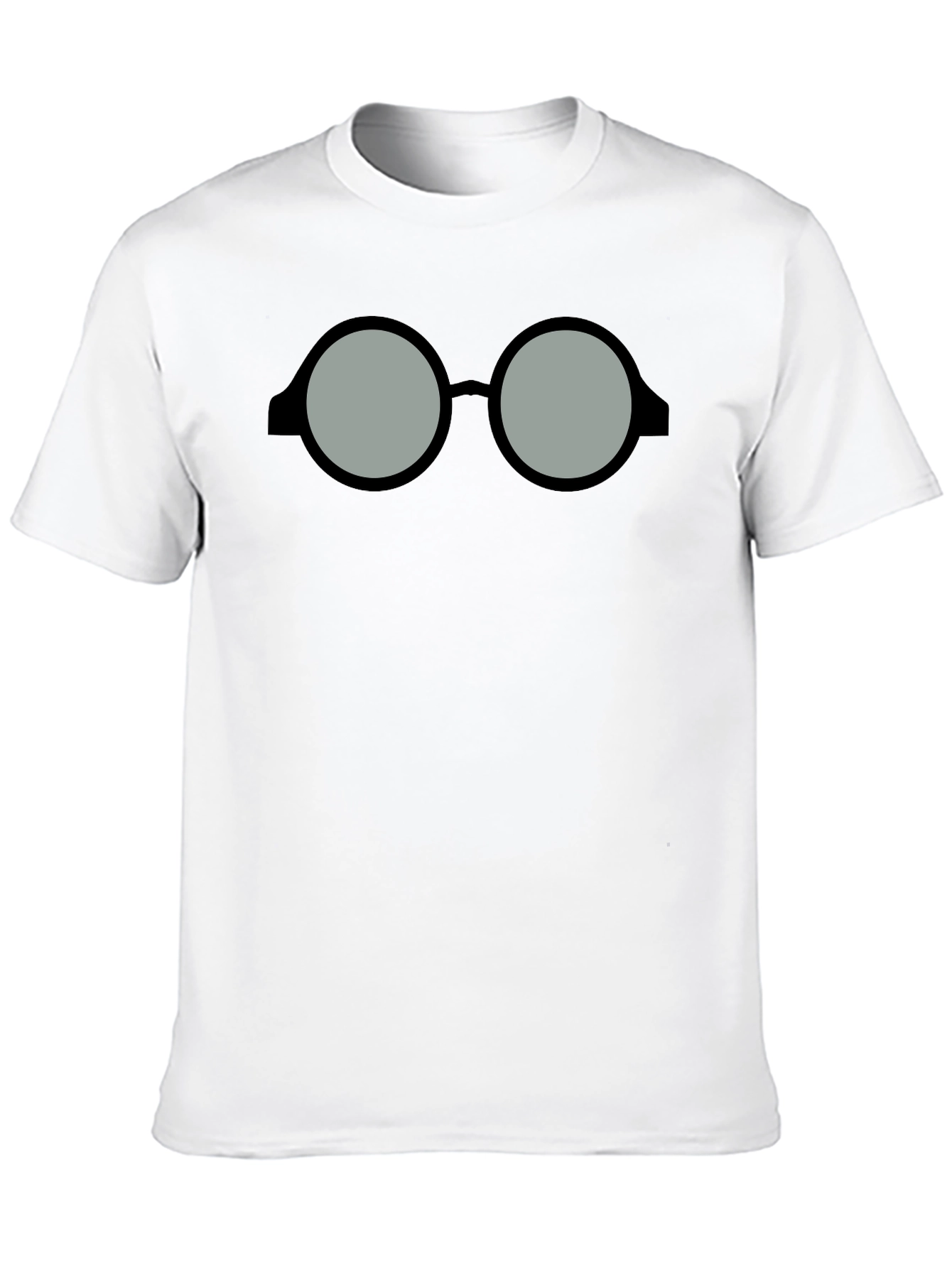 Black Nerdy Glasses Graphic T-Shirt - Classic Style view 10