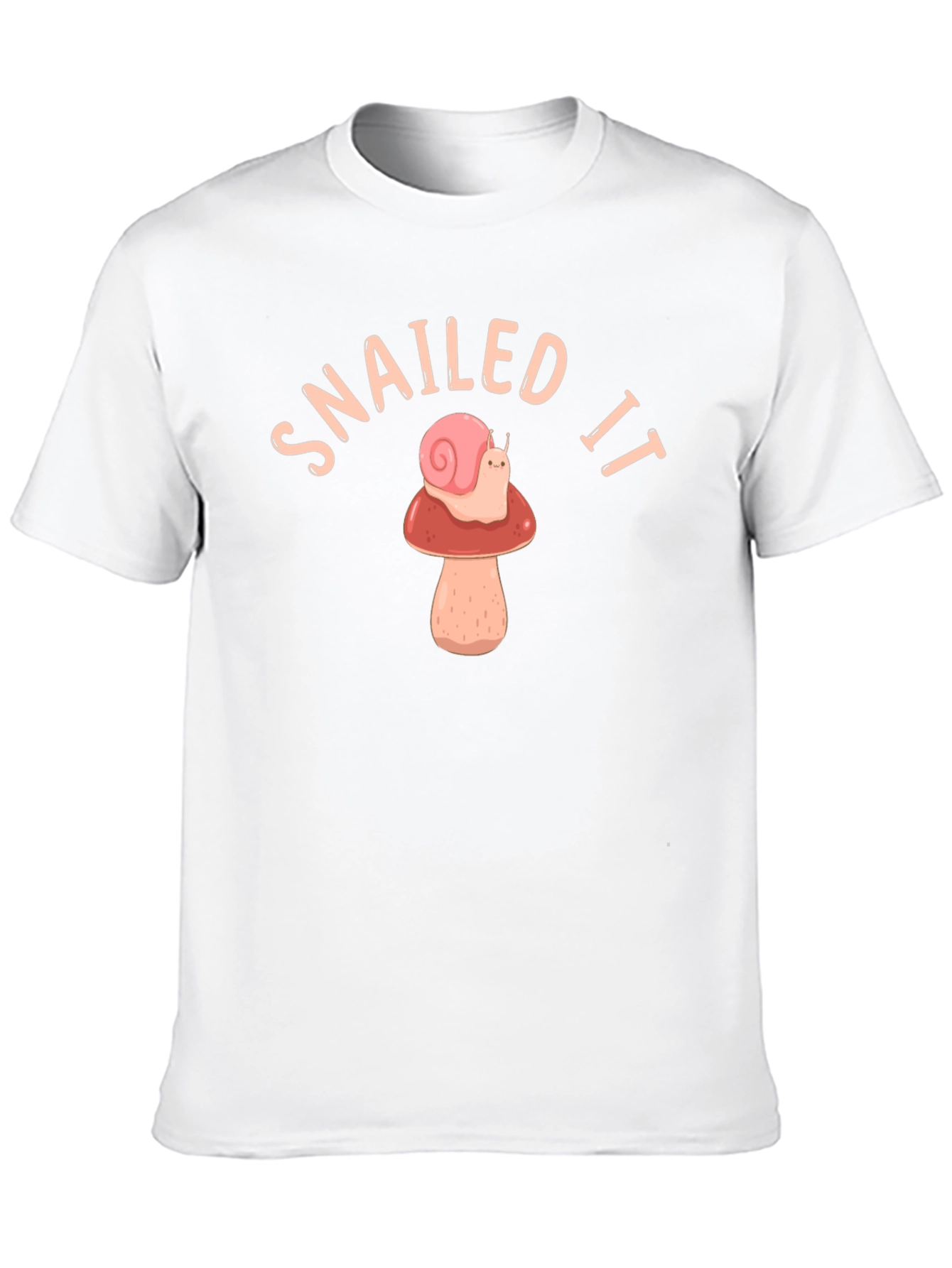 Black Snailed It T-Shirt - Snail Mushroom Graphic Tee view 10