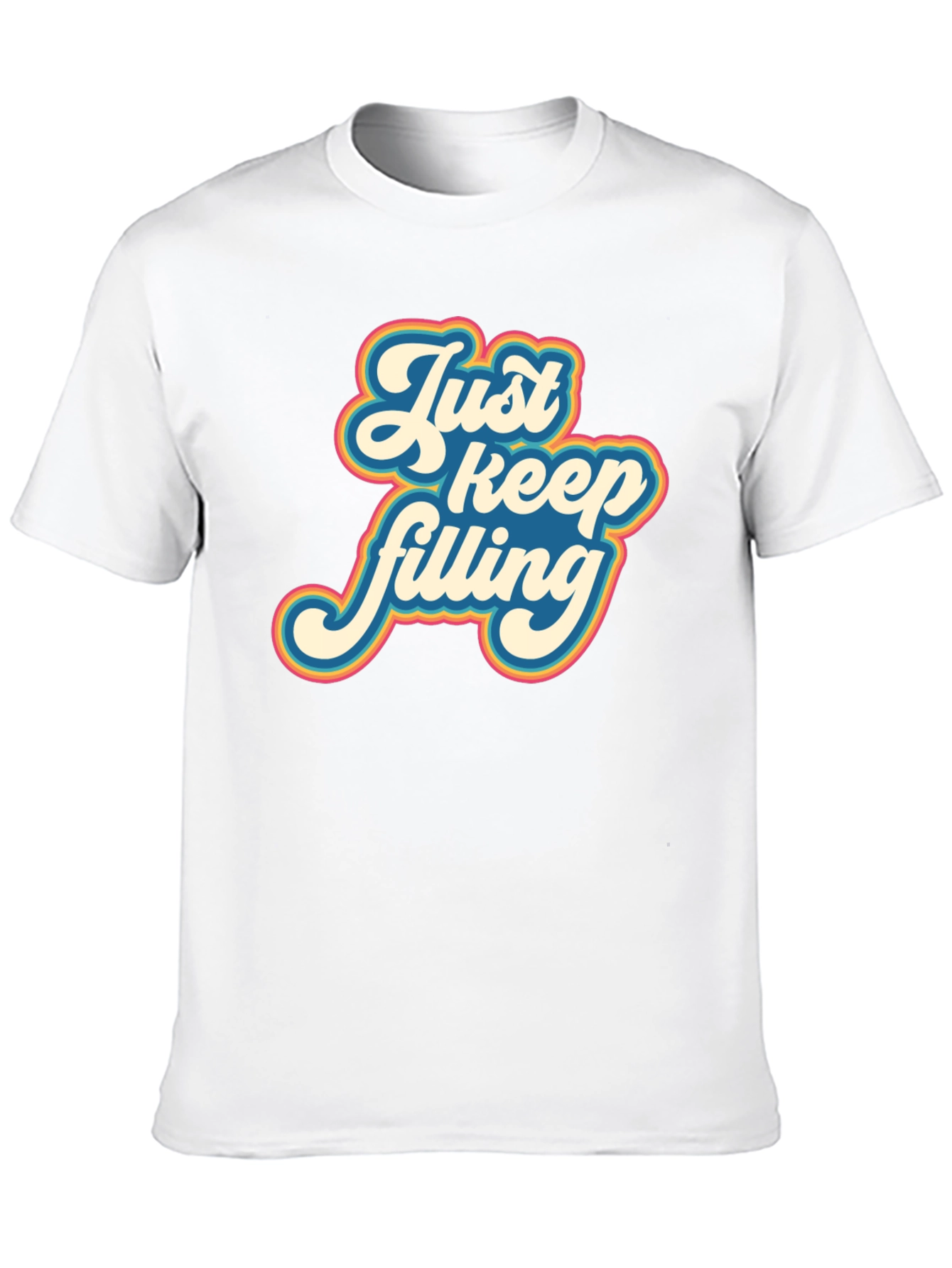 Black Retro 'Just Keep Filling' Graphic T-Shirt view 10