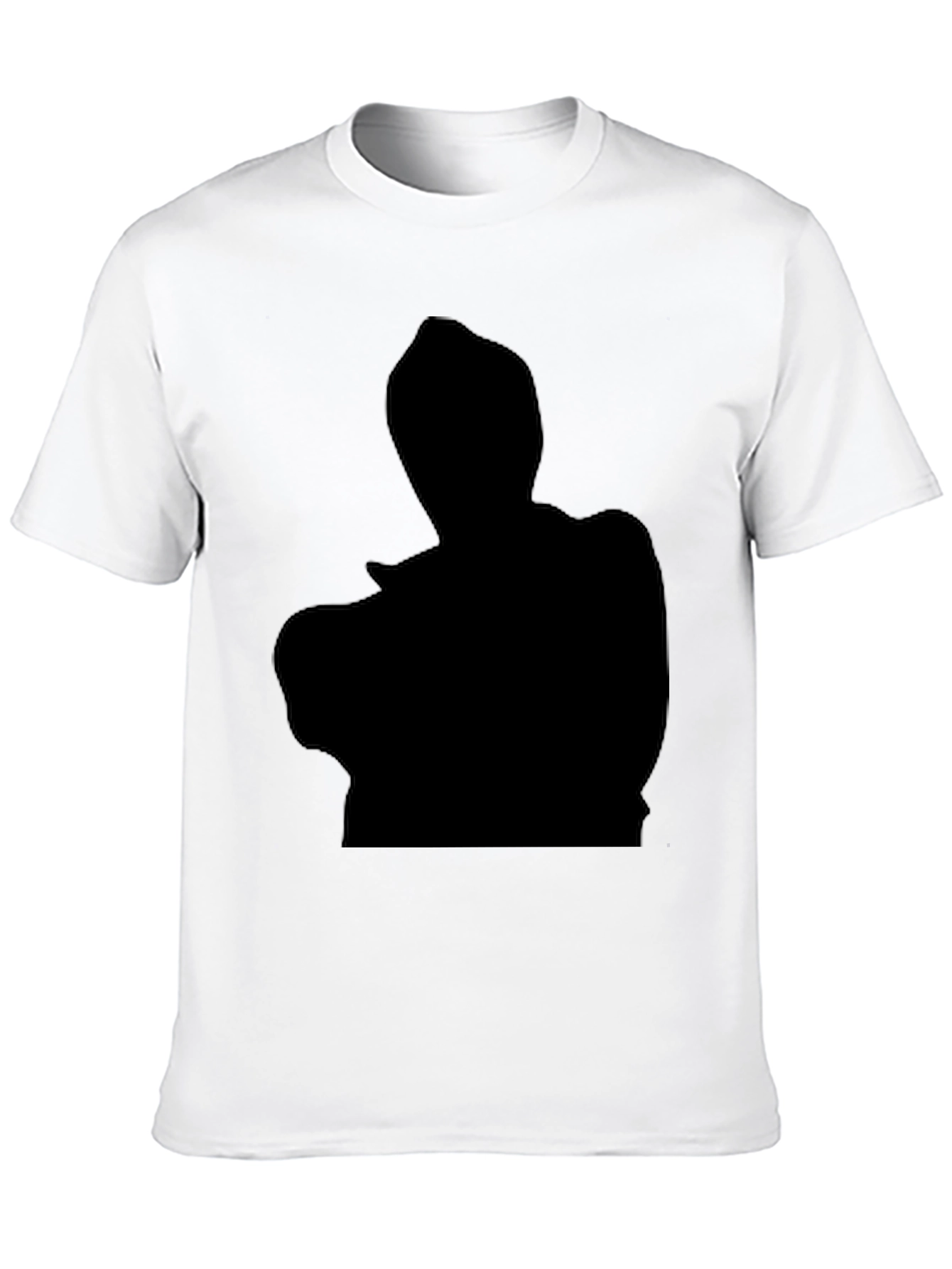 Black Black Silhouette Graphic Tee - Men's Casual T-Shirt view 10