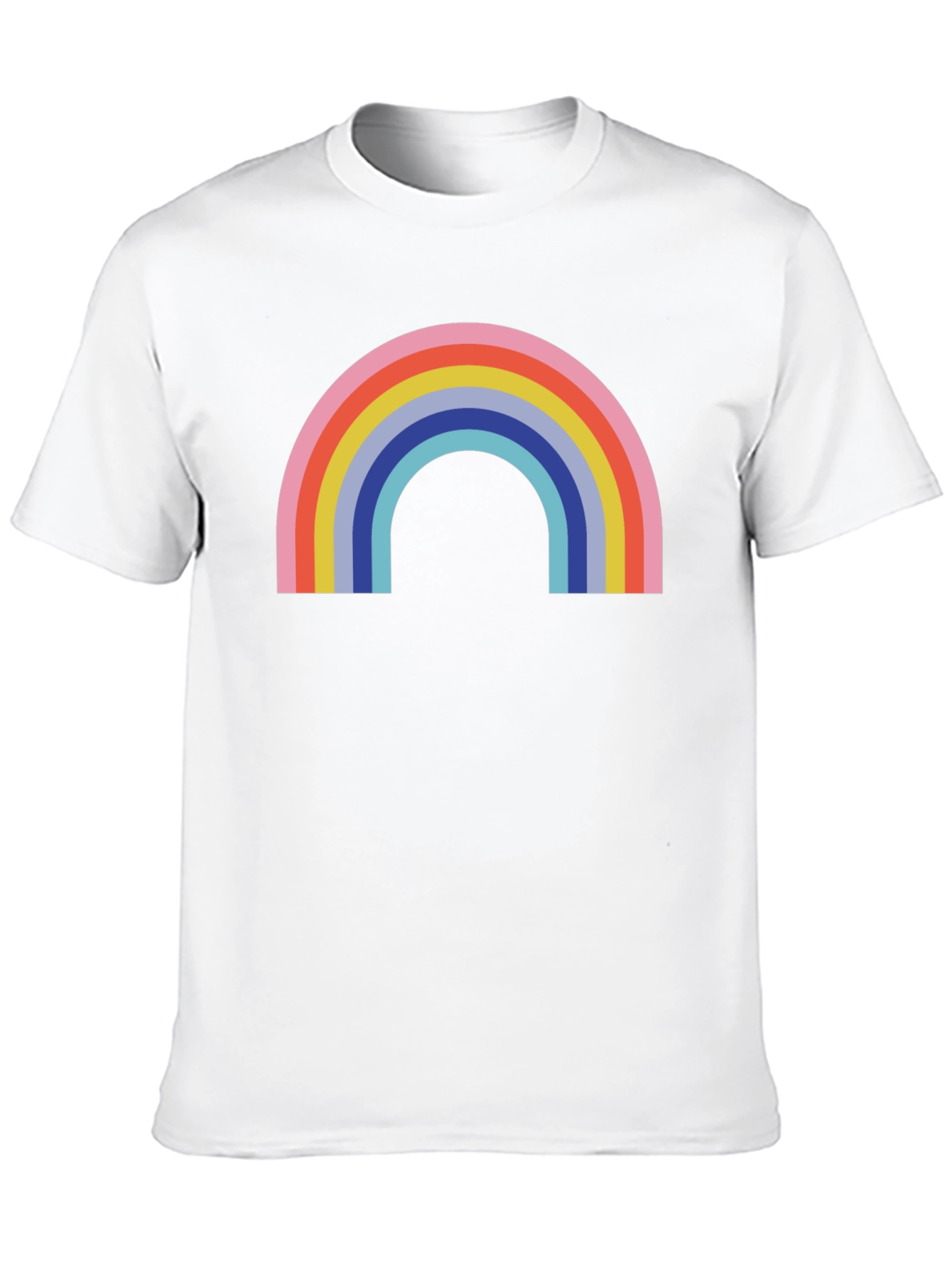 Black Retro Rainbow Graphic Tee - Classic Comfort view 10