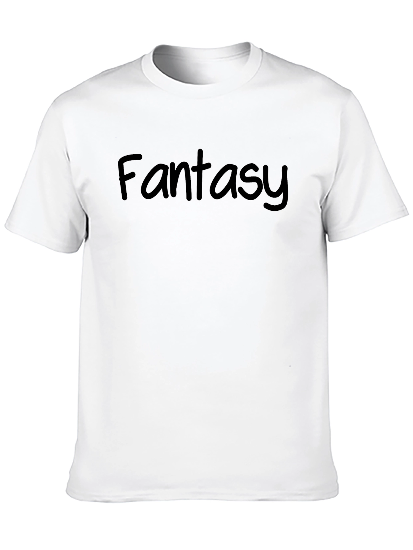 Black Fantasy T-Shirt: Classic Crew Neck view 10