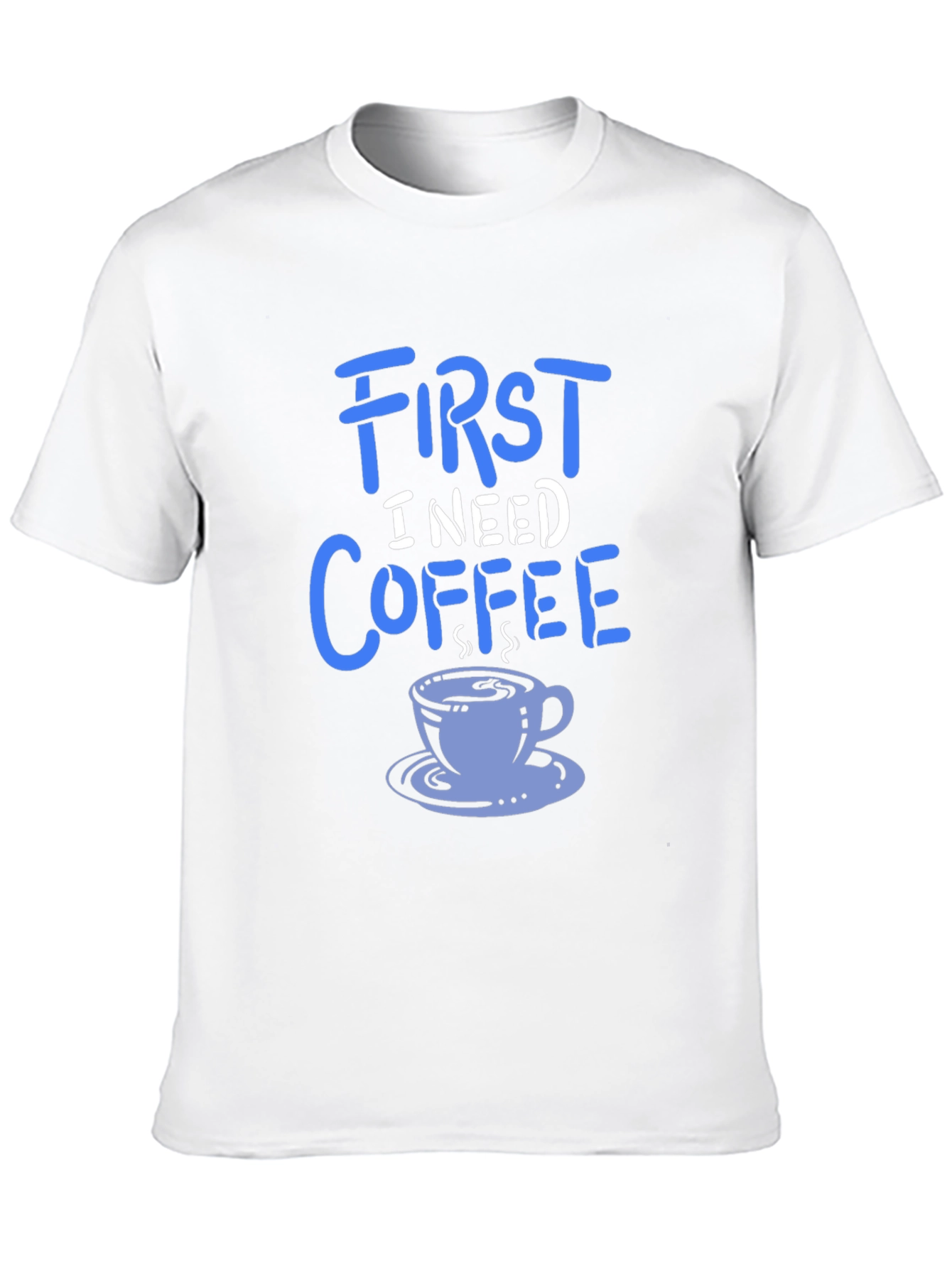 Black First I Need Coffee Graphic Tee - Soft Cotton Blend view 10