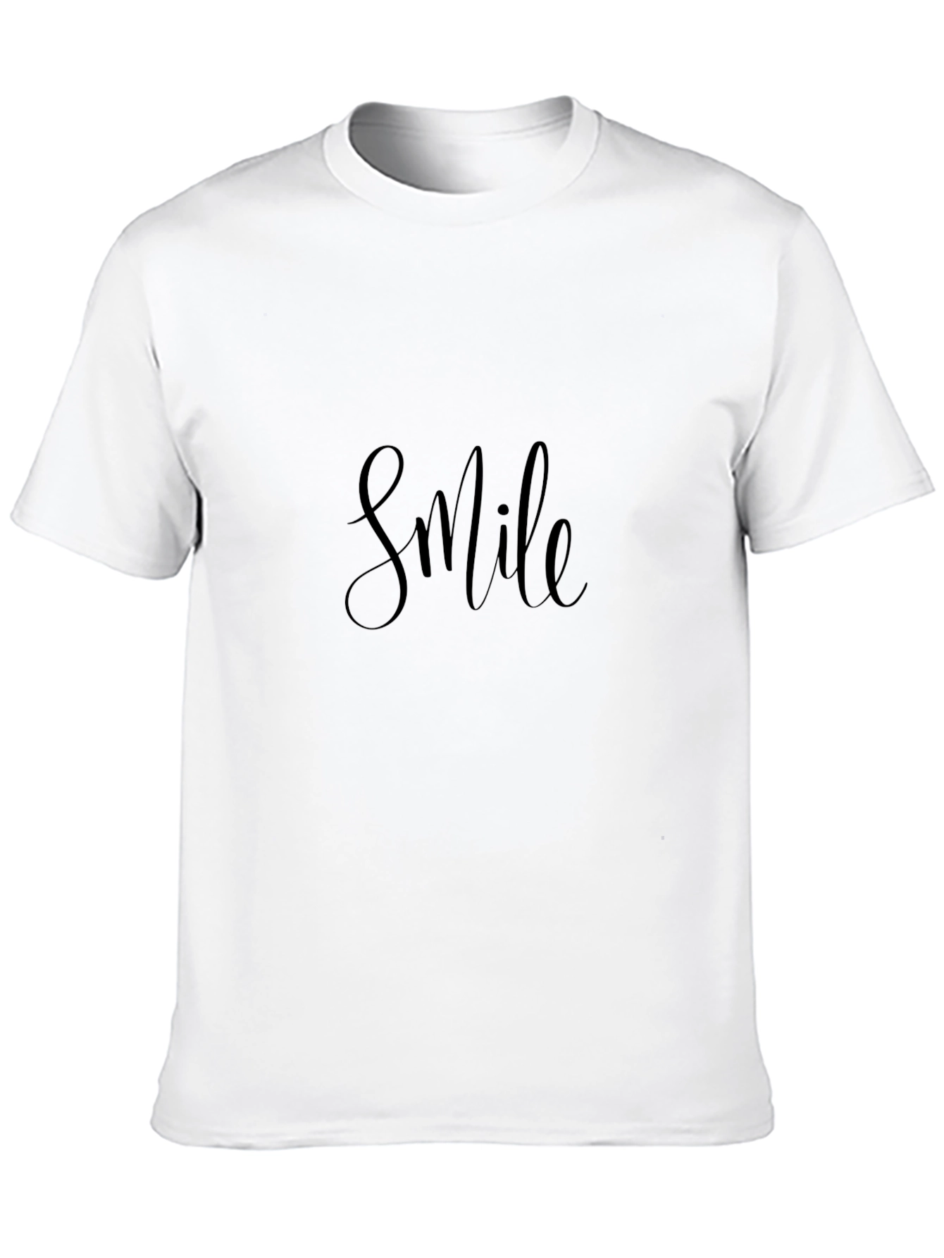 Black Smile Graphic Black T-Shirt - Casual Comfort view 10