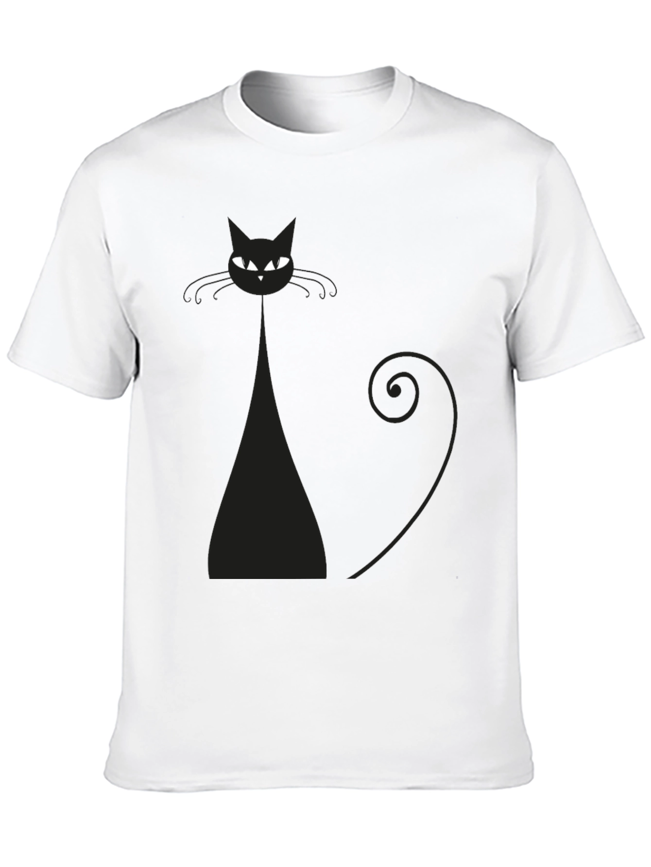 Black Cat Graphic Tee - Stylish Men's T-Shirt - 10