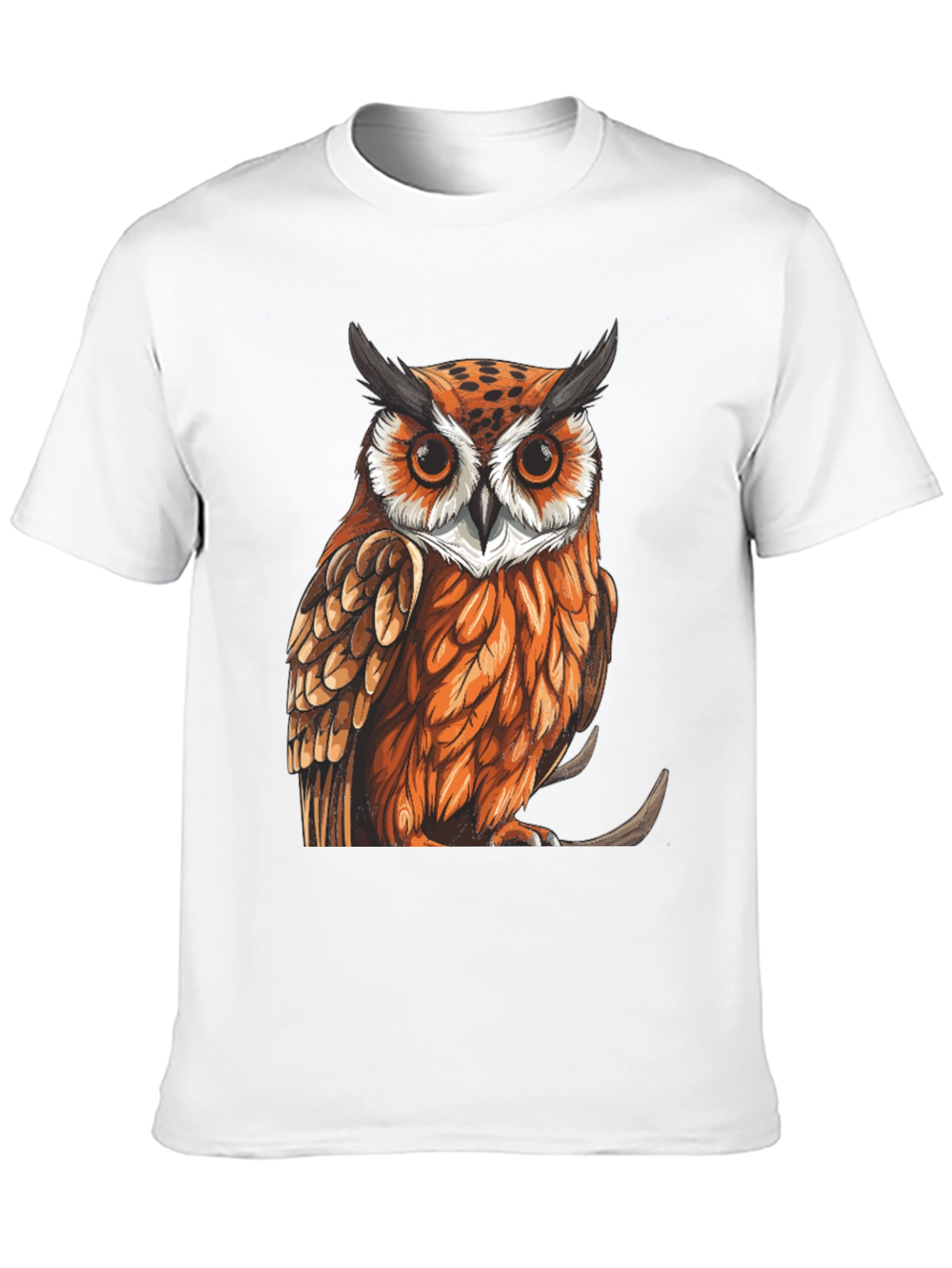 Black Owl Graphic Print T-Shirt view 10