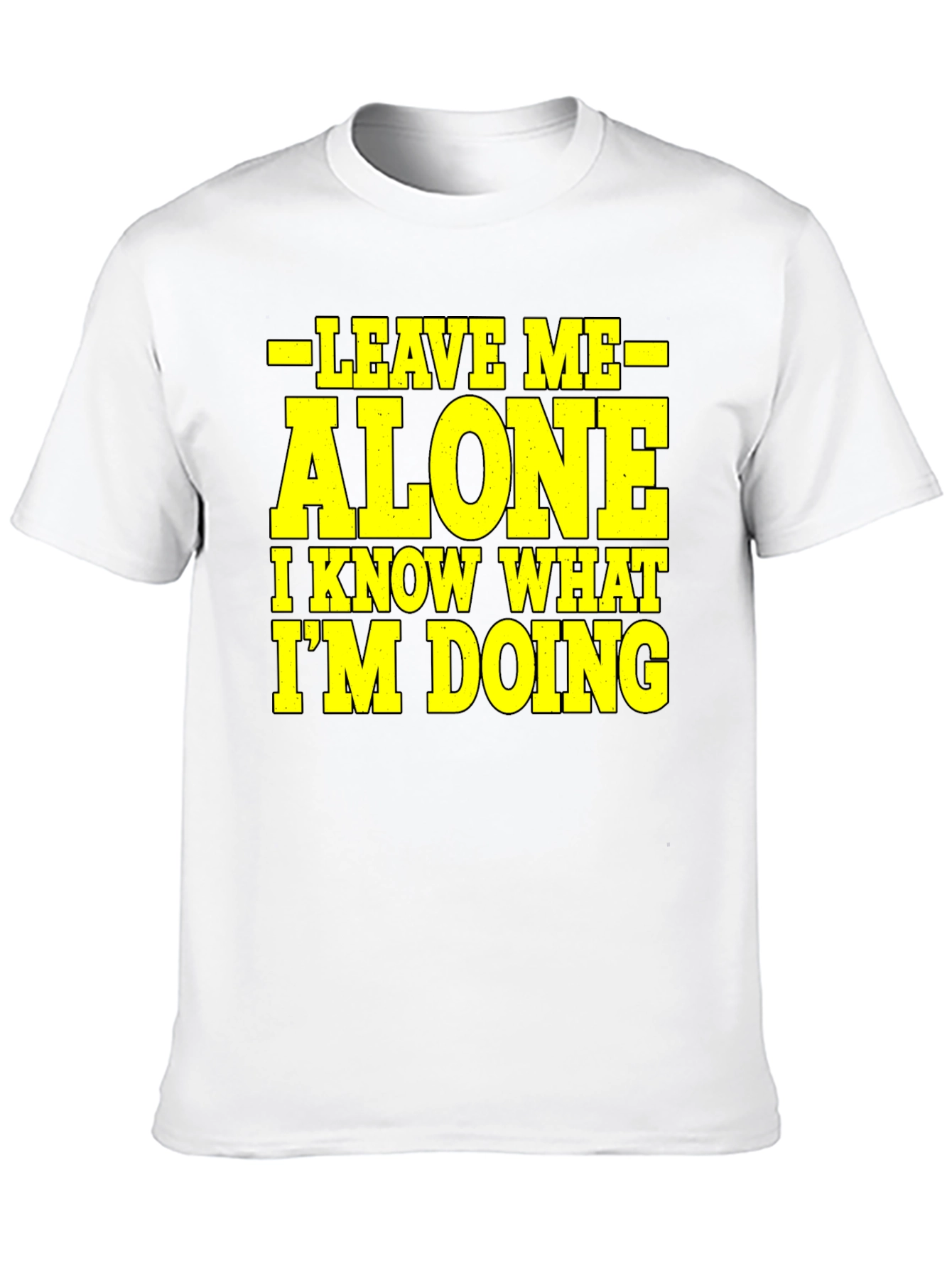 Black Leave Me Alone Graphic Tee - Funny Sarcastic T-Shirt view 10