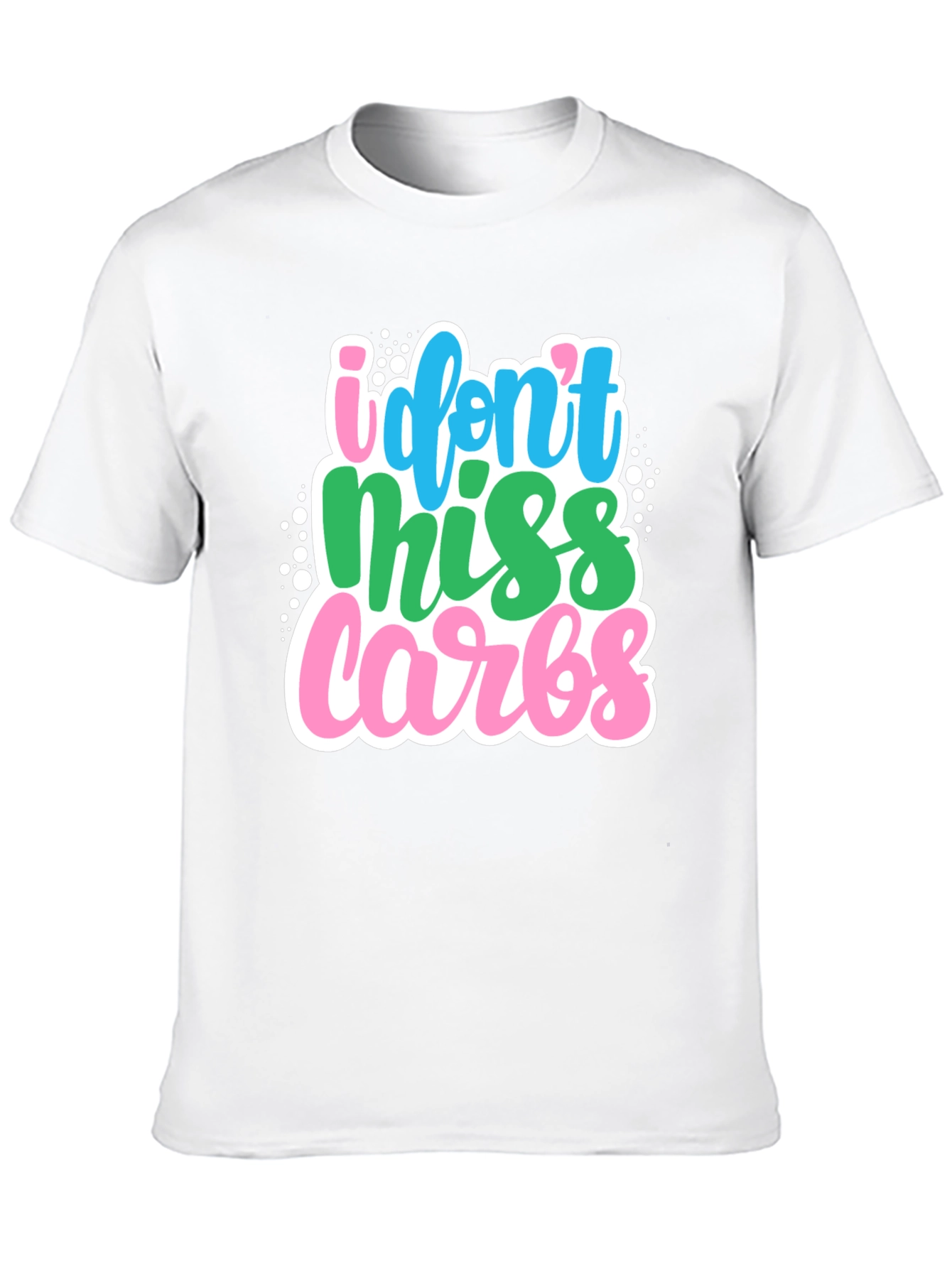 Black I Don't Miss Carbs Graphic Tee view 10