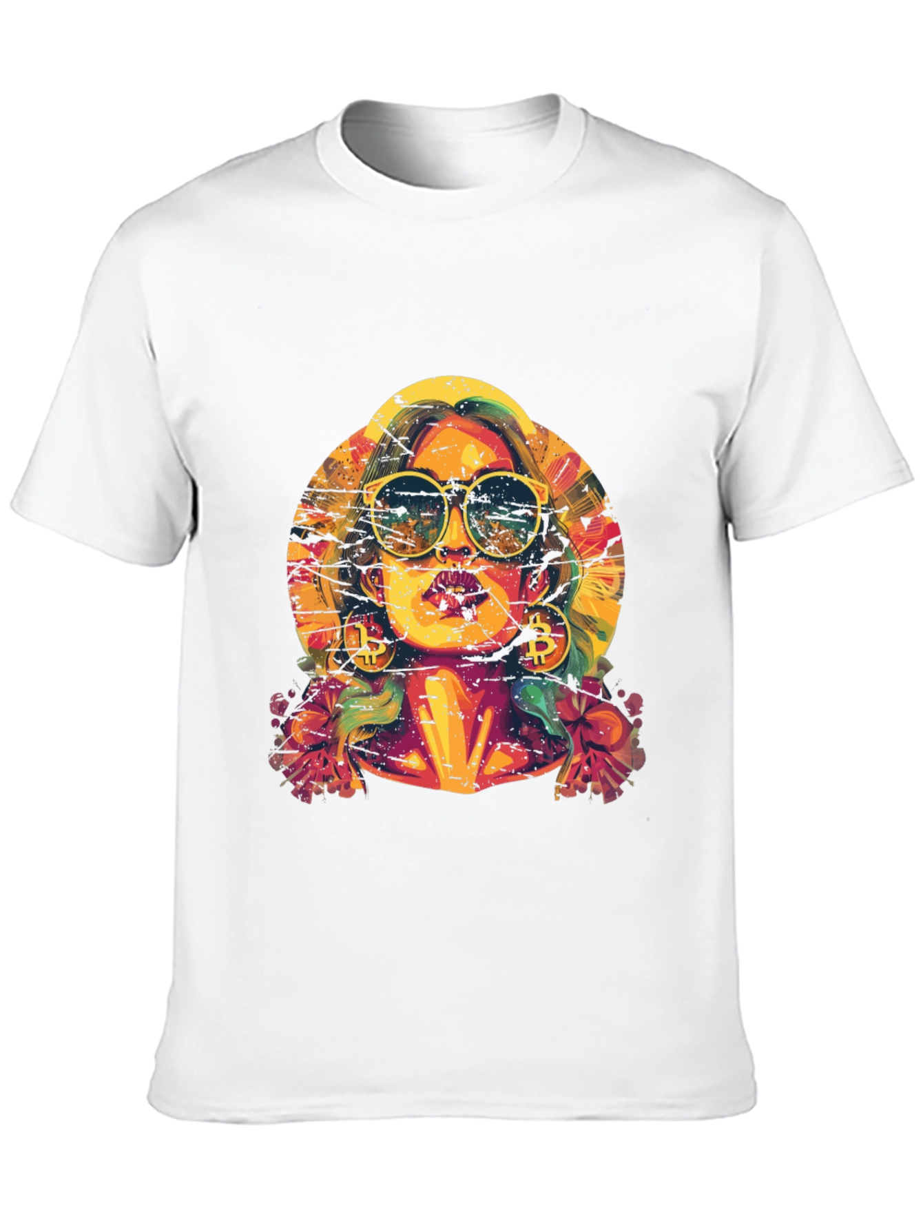 Black Bitcoin Babe Graphic Tee - Crypto Fashion view 10