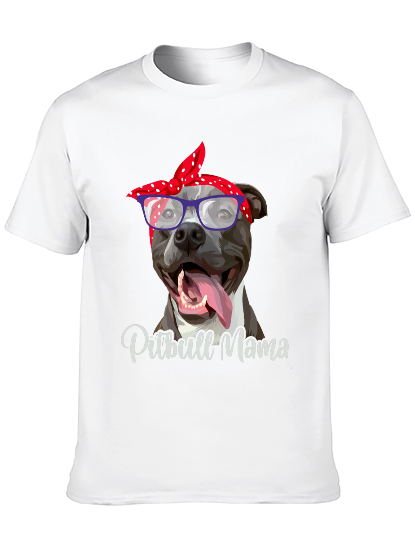 Black Pitbull Mama Graphic T-Shirt - Dog Lover Tee view 10