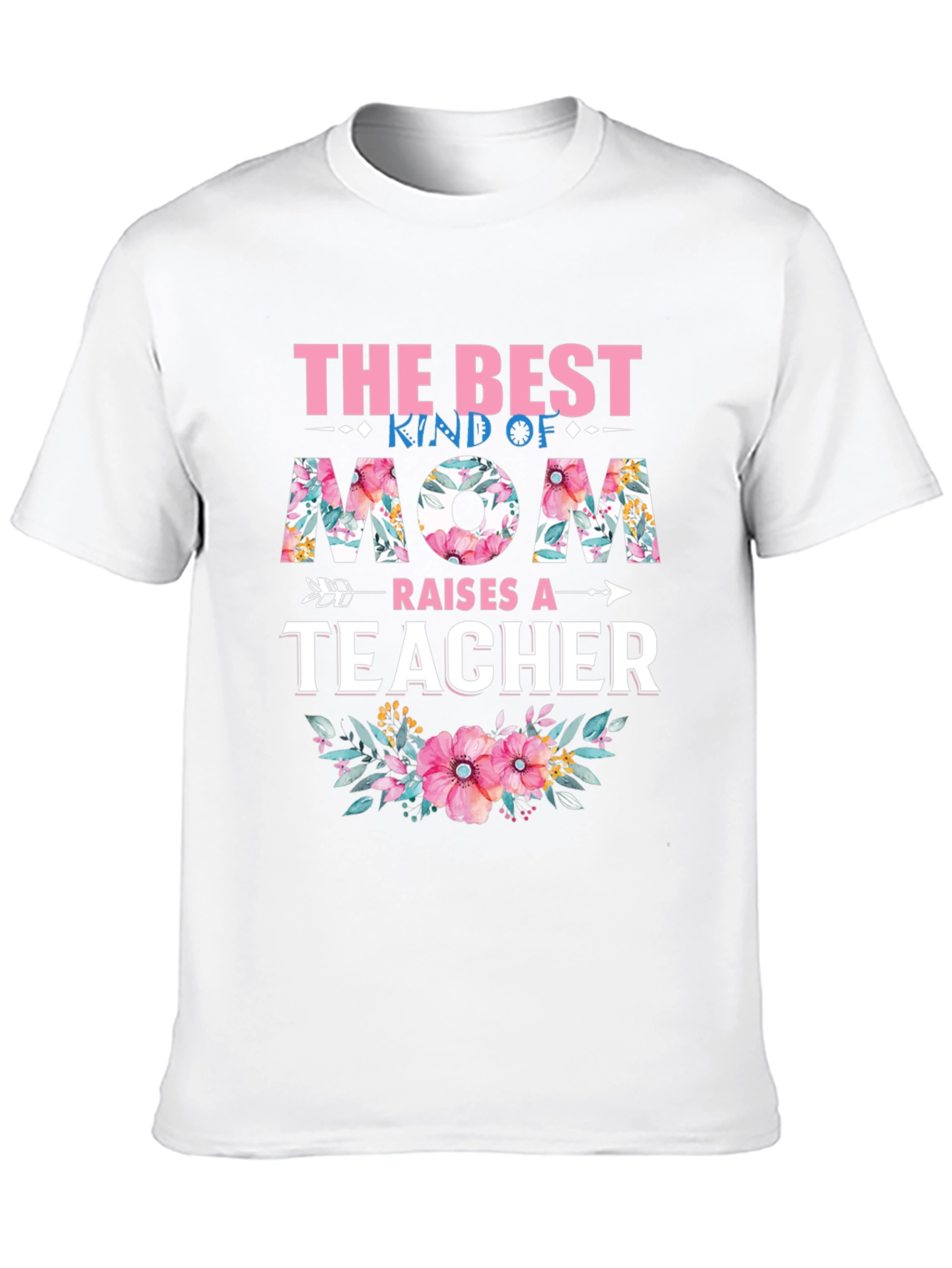 Black Best Kind of Mom Raises a Teacher T-Shirt view 10