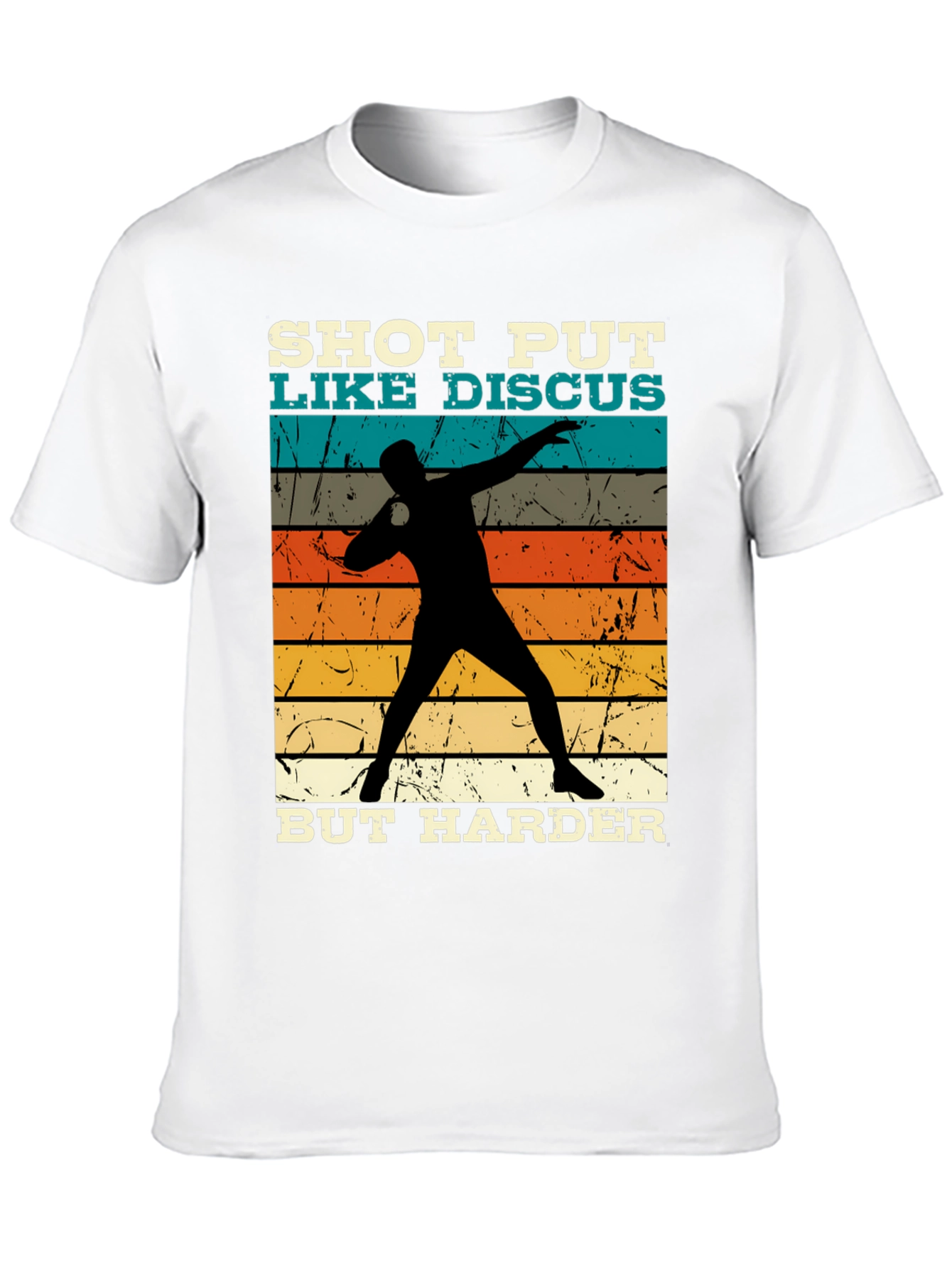 Black Shot Put Like Discus Black Graphic Tee view 10