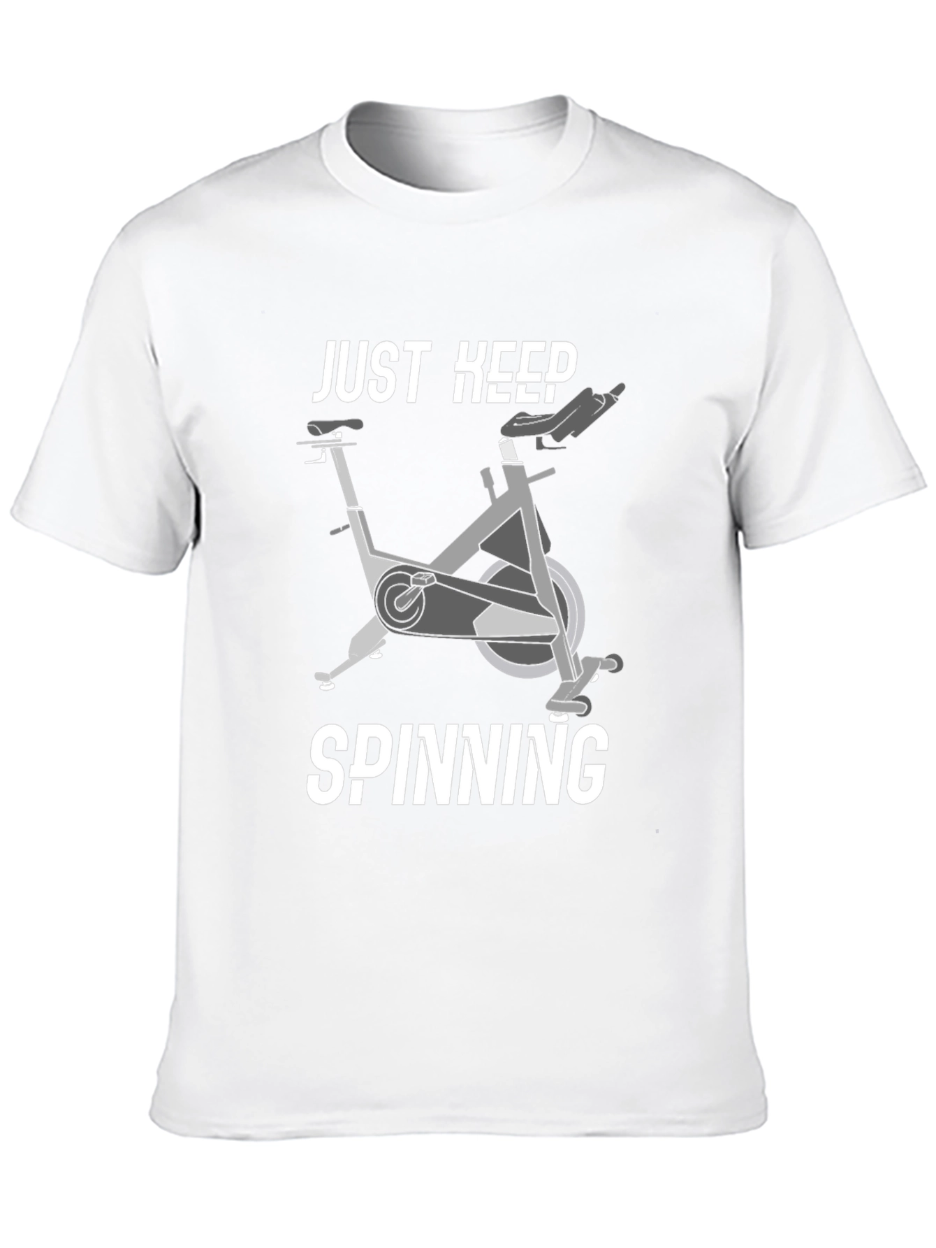 Black Just Keep Spinning Graphic Tee view 10