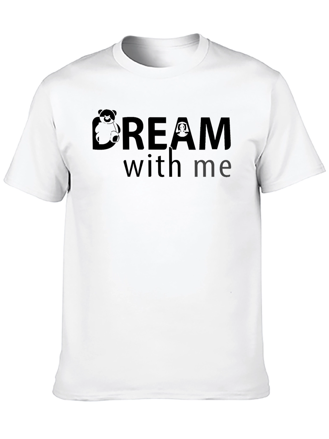 Black Dream With Me Graphic T-Shirt - Soft Cotton Blend view 10