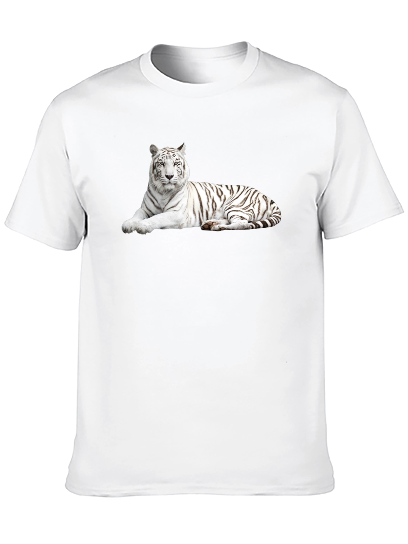 Black White Tiger Graphic Tee - Stylish Black T-Shirt view 10