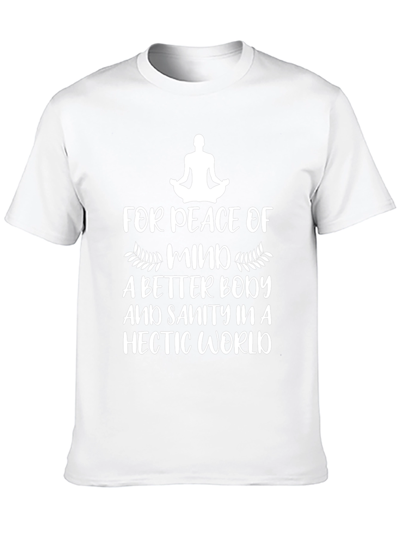Black Peace of Mind T-Shirt - Yoga & Meditation Tee view 10