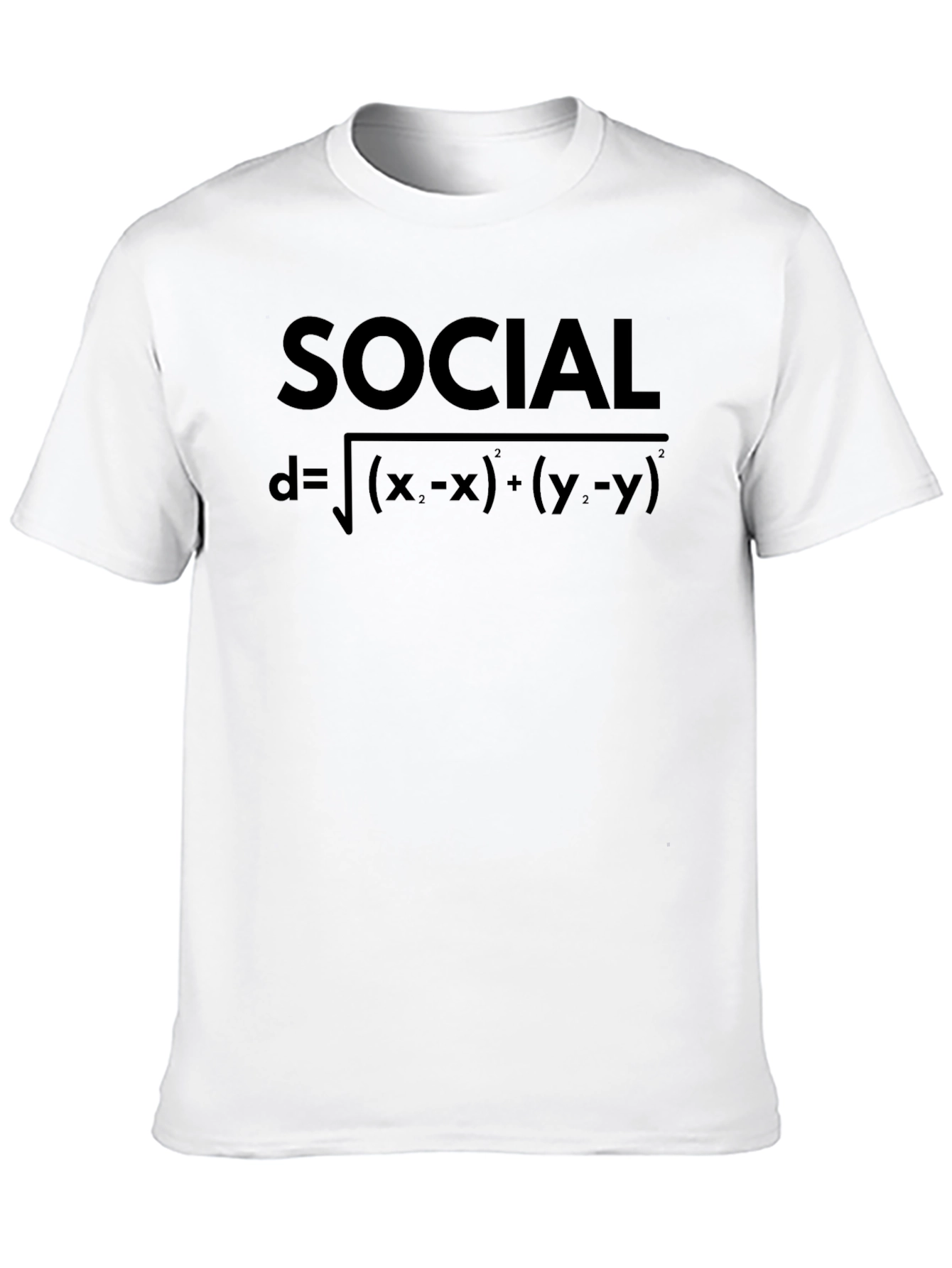 Black Social Distance Formula Graphic Tee - Black view 10