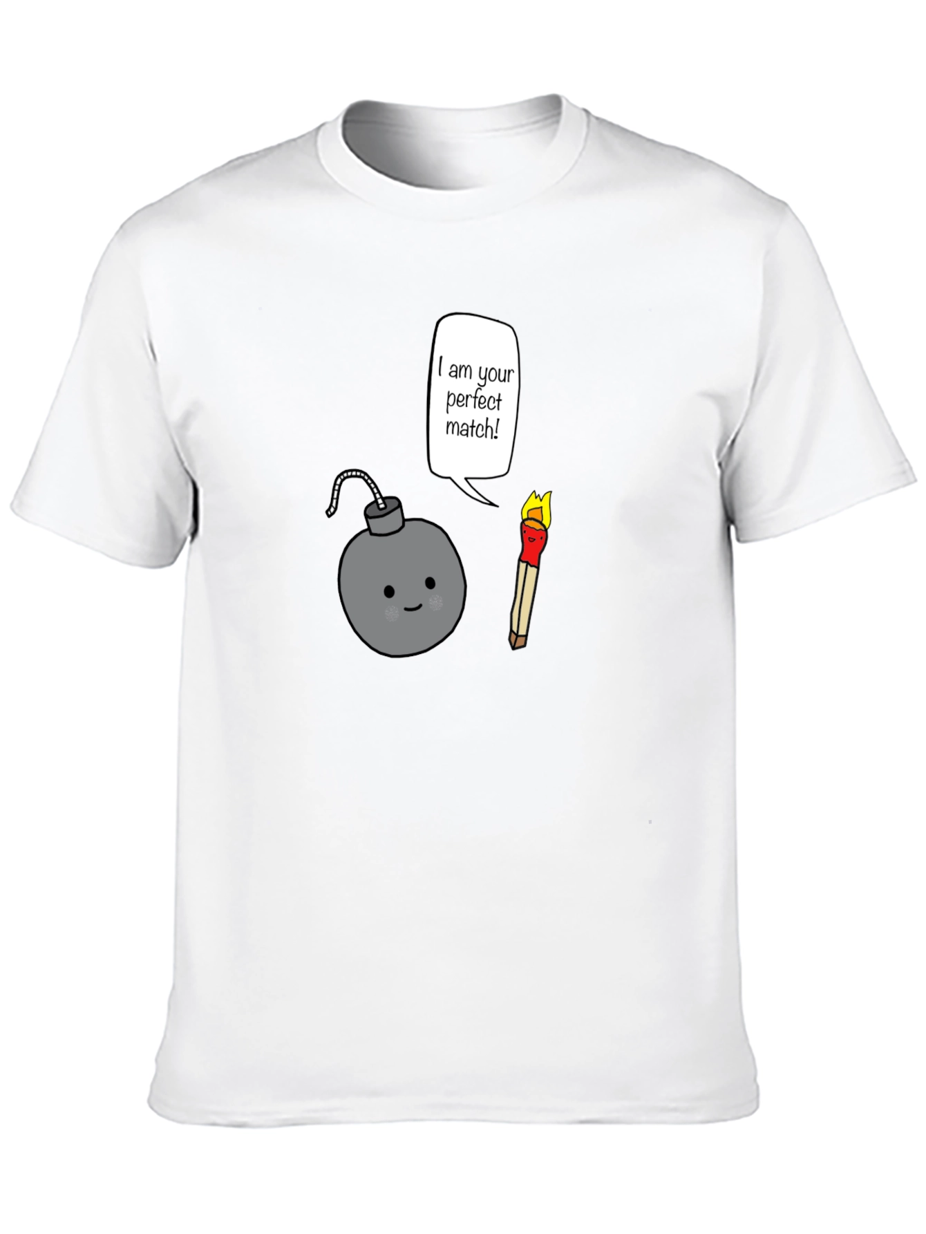 Black Perfect Match Funny Bomb T-Shirt view 10