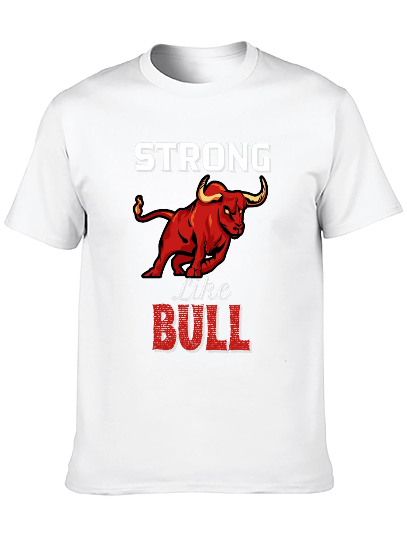 Black Strong Like Bull Graphic Tee view 10