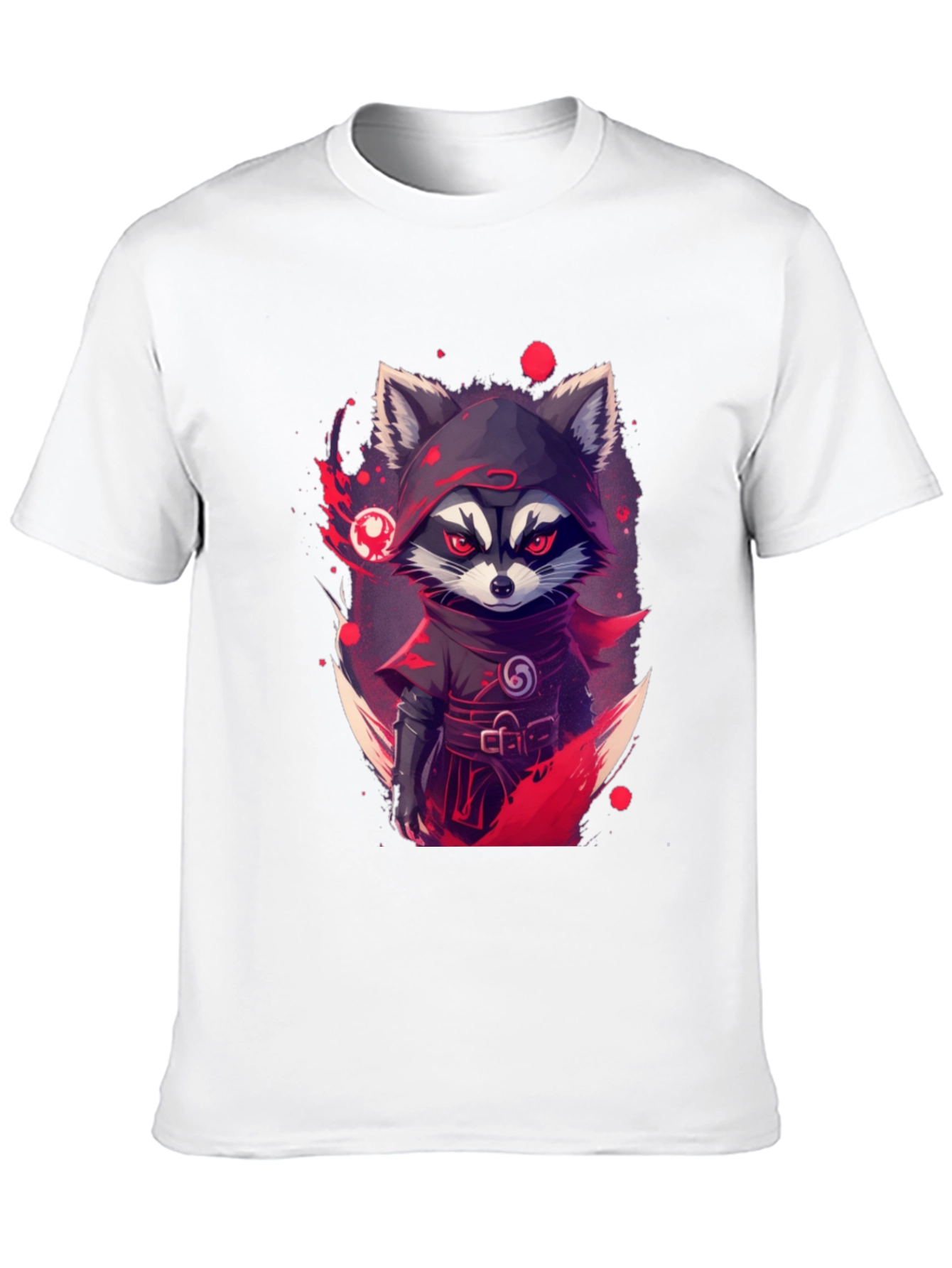 Black Ninja Raccoon Graphic Tee - Urban Style view 10