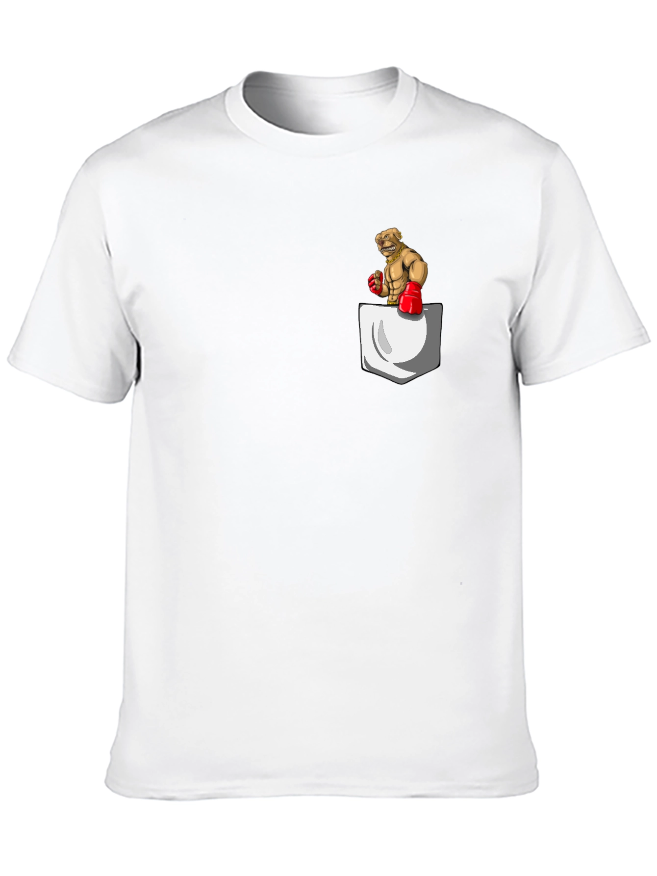 Black Boxer Dog Pocket Graphic Tee - Black view 10