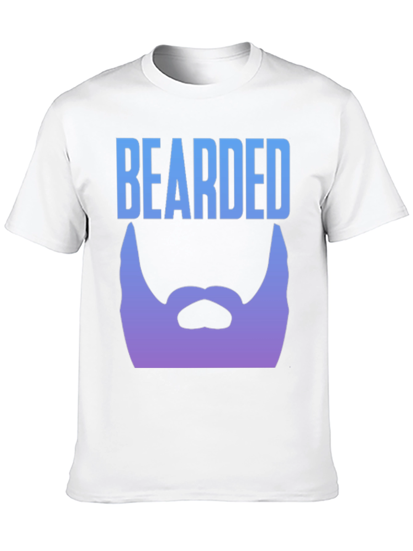 Black Bearded Graphic Tee - Black Men's T-Shirt view 10