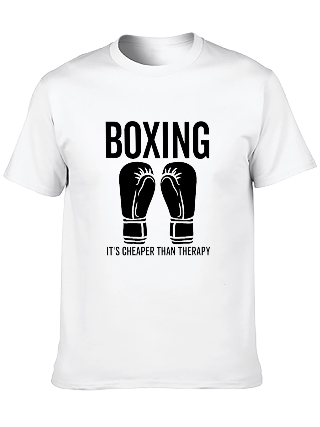 Black Boxing Therapy T-Shirt - Black view 10