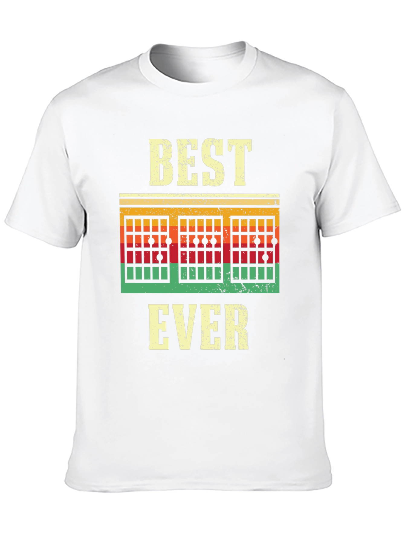 Black Best Guitar Ever T-Shirt - Retro Style view 10