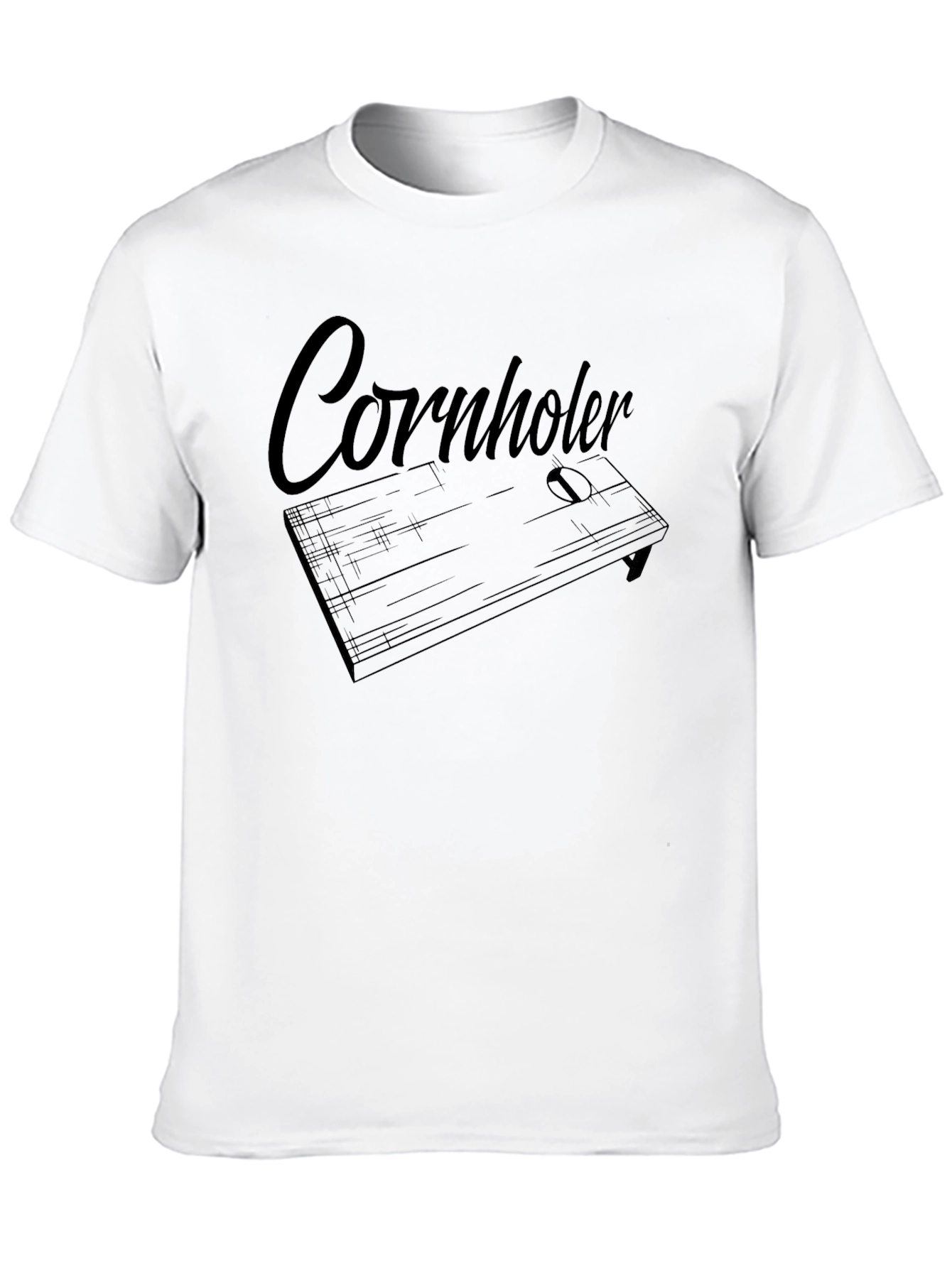 Black Cornholer Tee - Funny Cornhole T-Shirt view 10