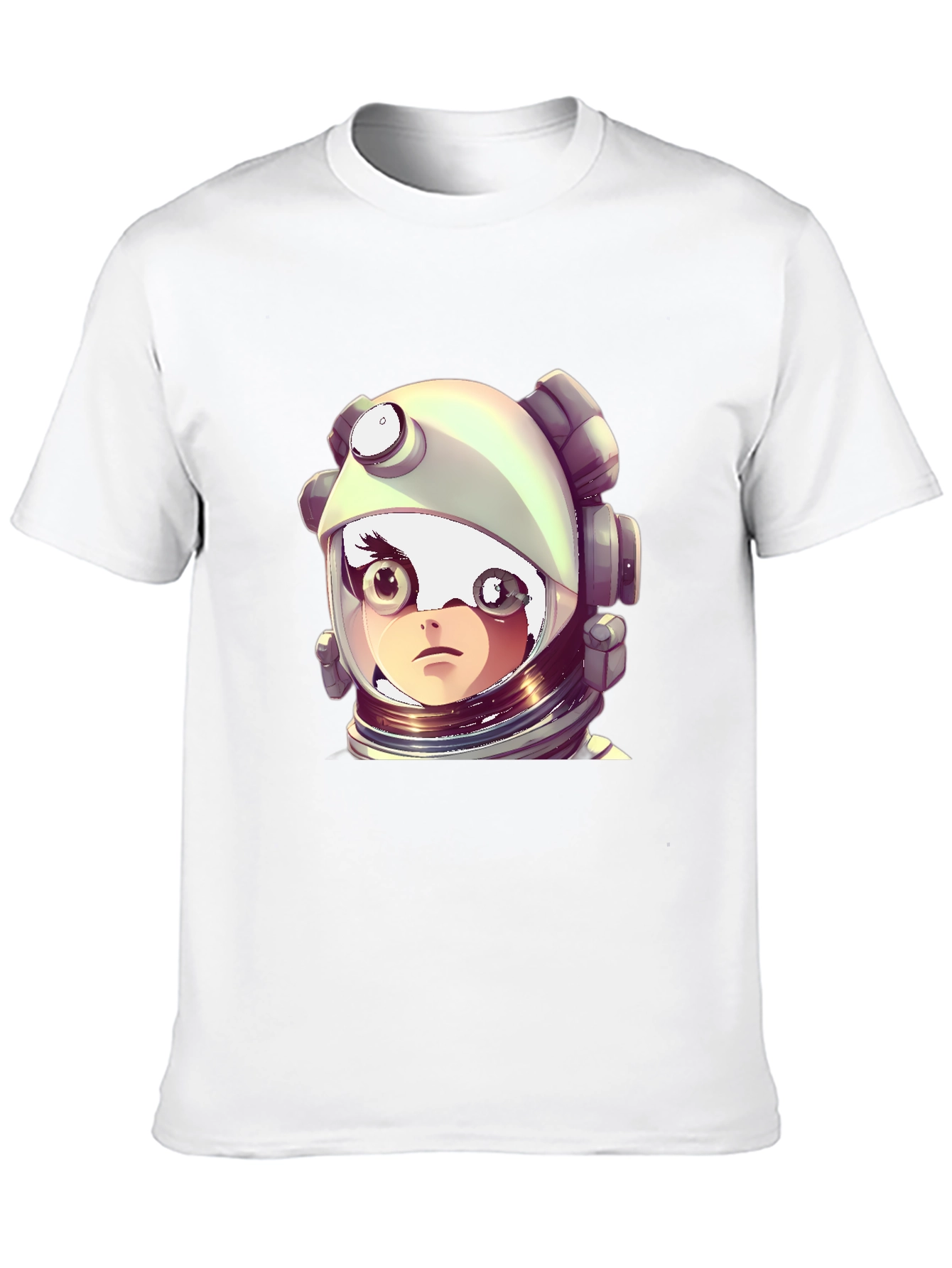Black Astronaut Girl Graphic Black T-Shirt view 10