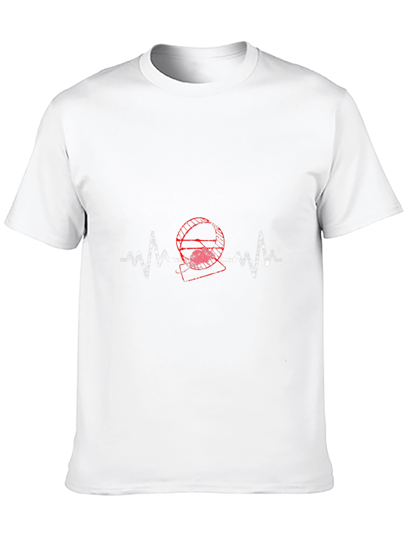Black Hamster Heartbeat Graphic Tee - Black view 10