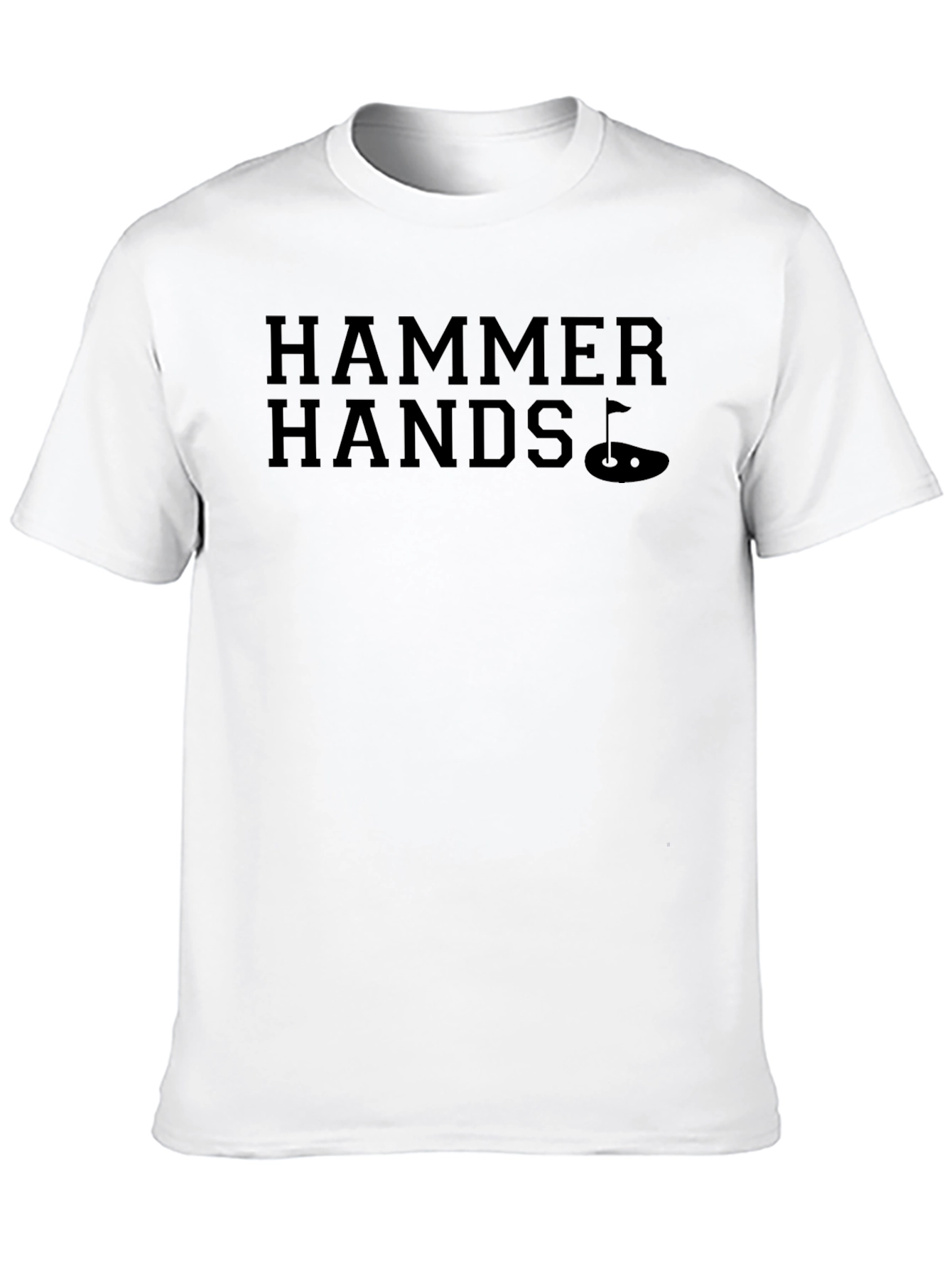 Black Hammer Hands Golf T-Shirt - Unique Golfing Apparel view 10
