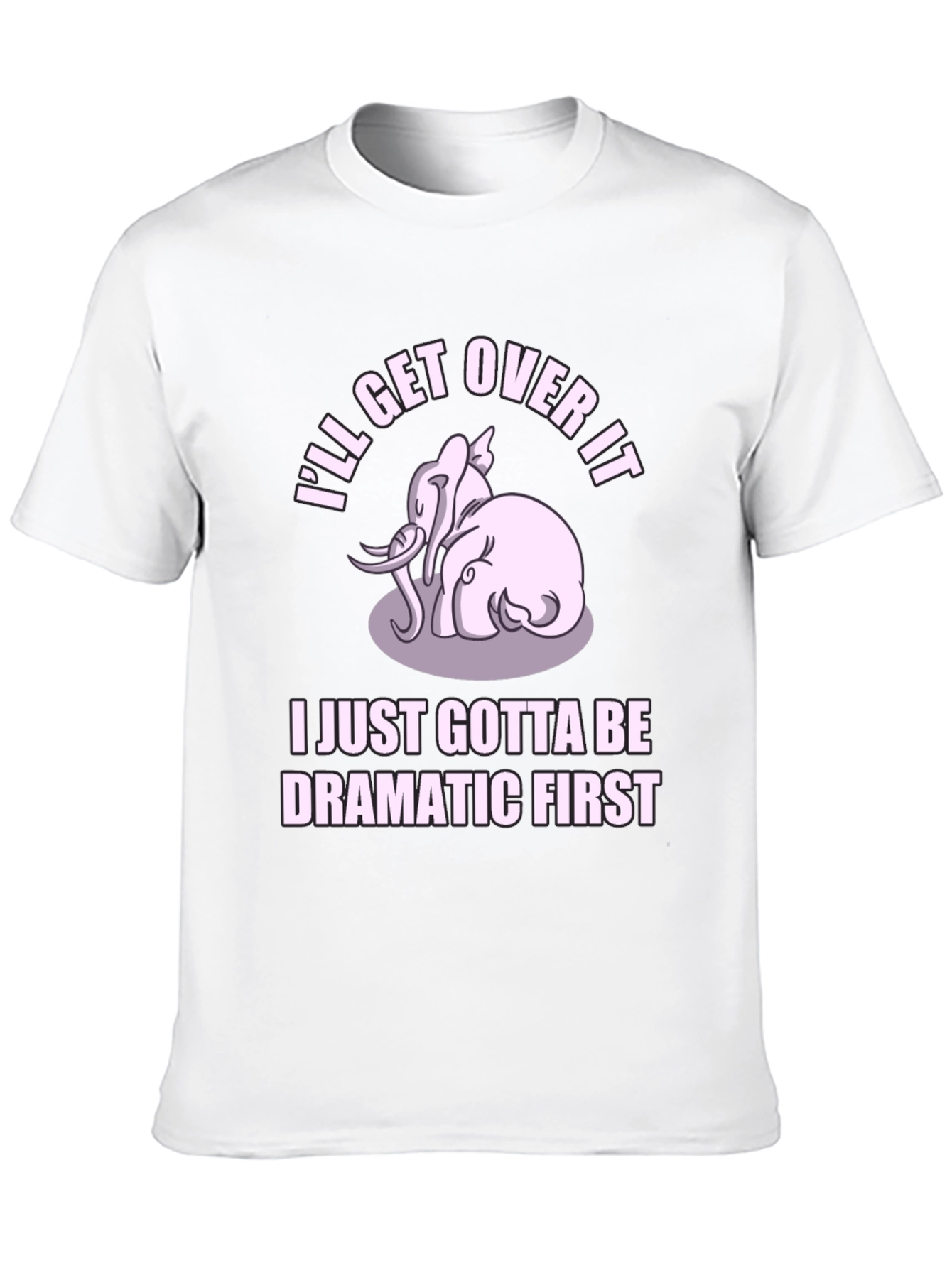 Black Dramatic Elephant Graphic Tee - Black Cotton T-Shirt view 10