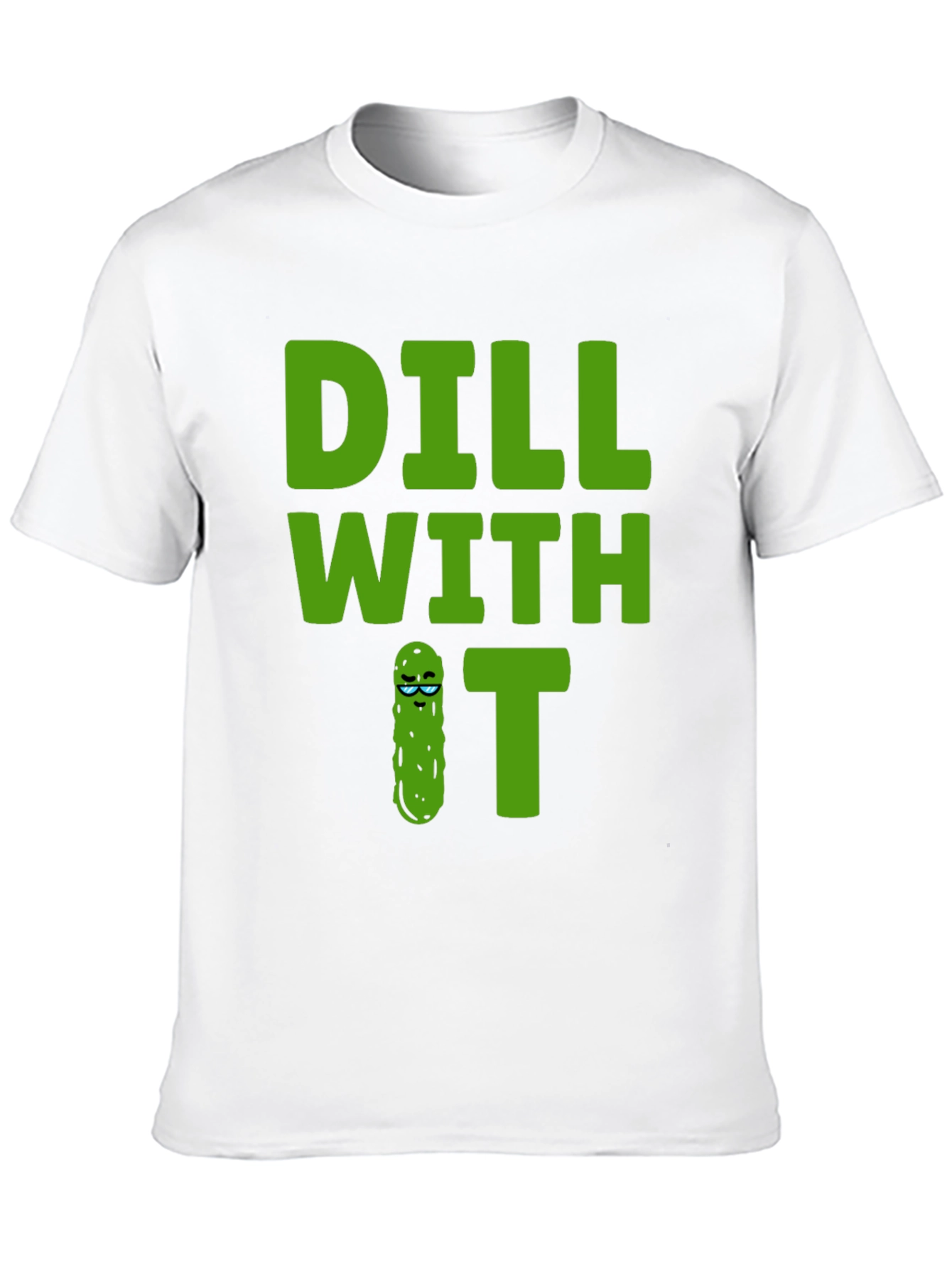 Black Dill With It Graphic Tee - Funny Pickle T-Shirt view 10