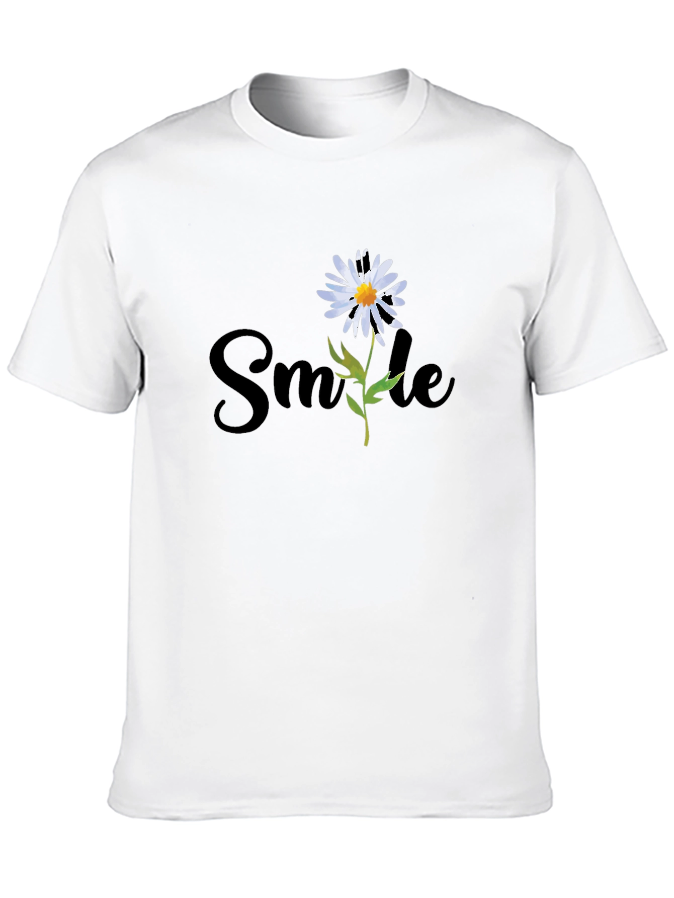 Black Smile Daisy Graphic Tee - Black view 10