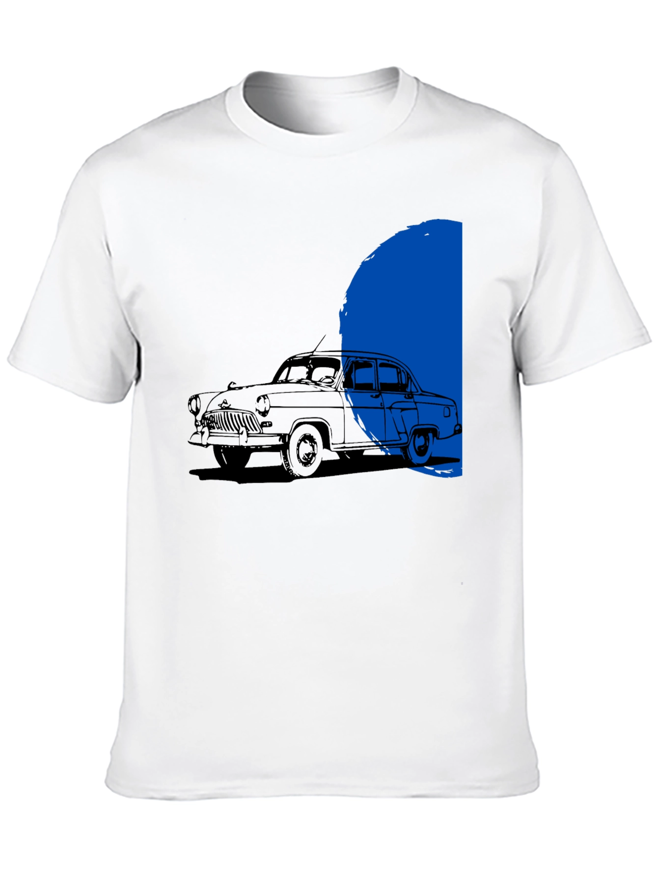 Black Classic Car T-Shirt - Retro Auto Design view 10
