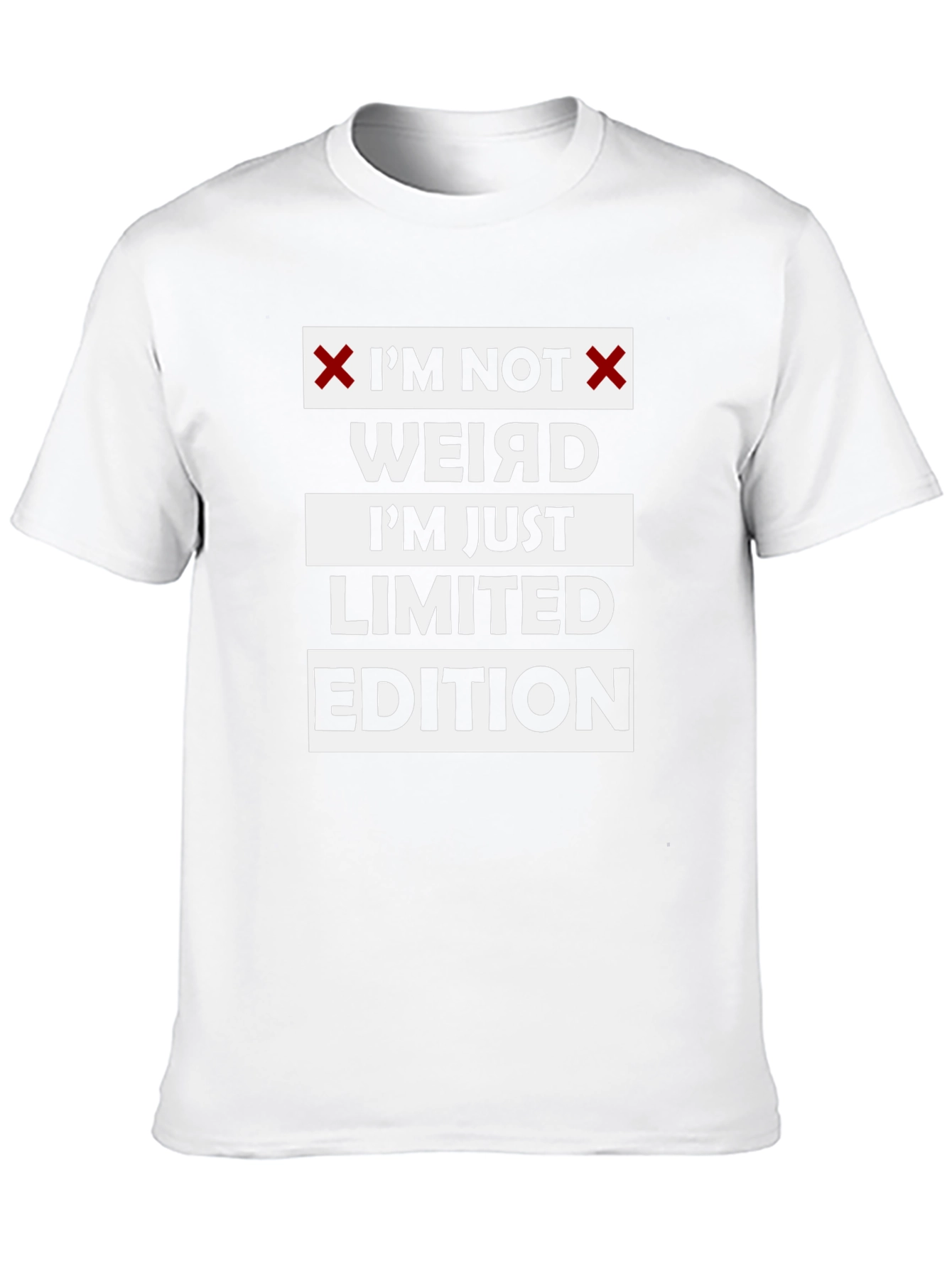Black I'm Not Weird T-Shirt - Limited Edition Fun view 10