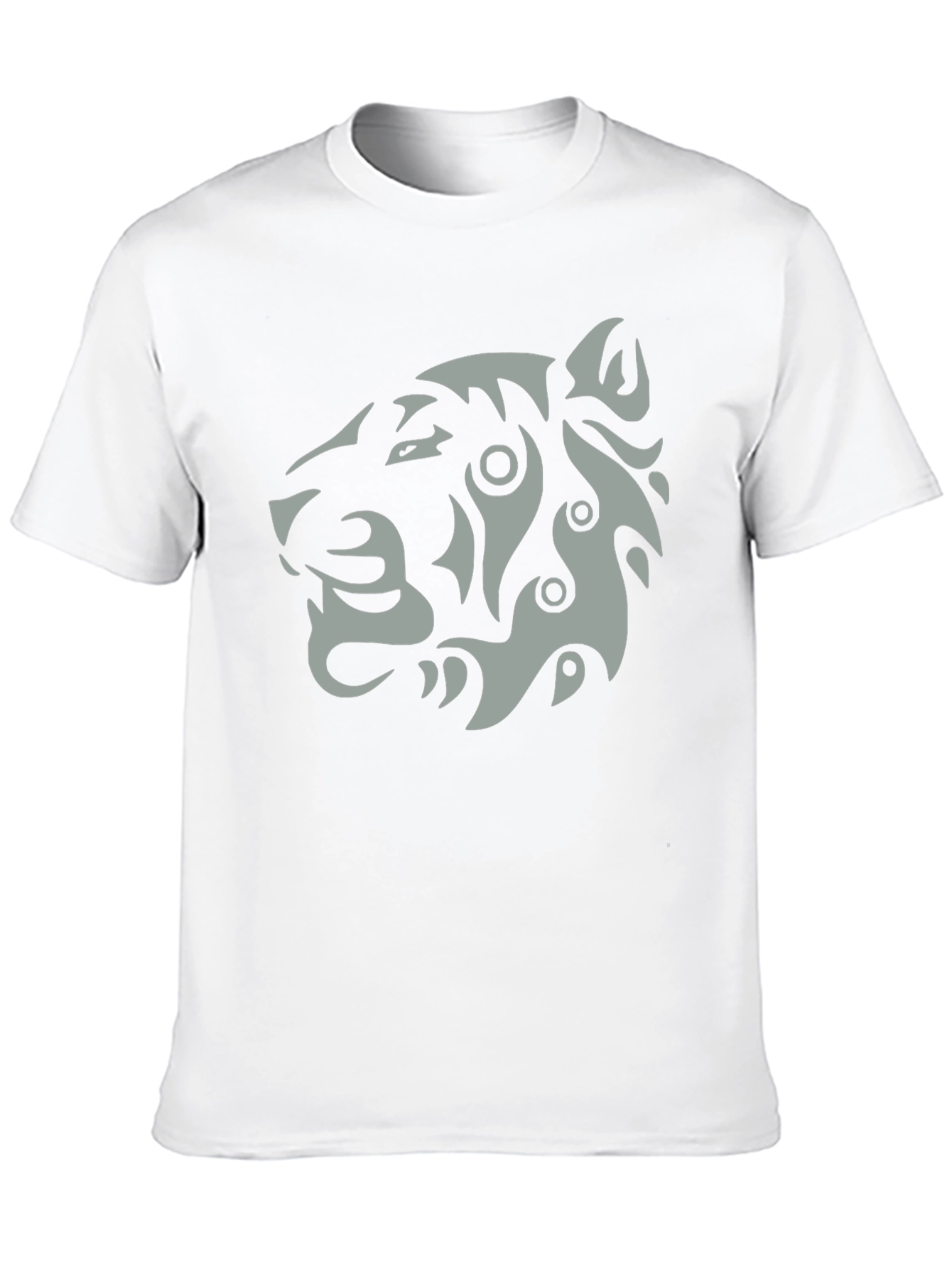 Black Tribal Tiger Graphic T-Shirt - Stylish Men's Tee view 10