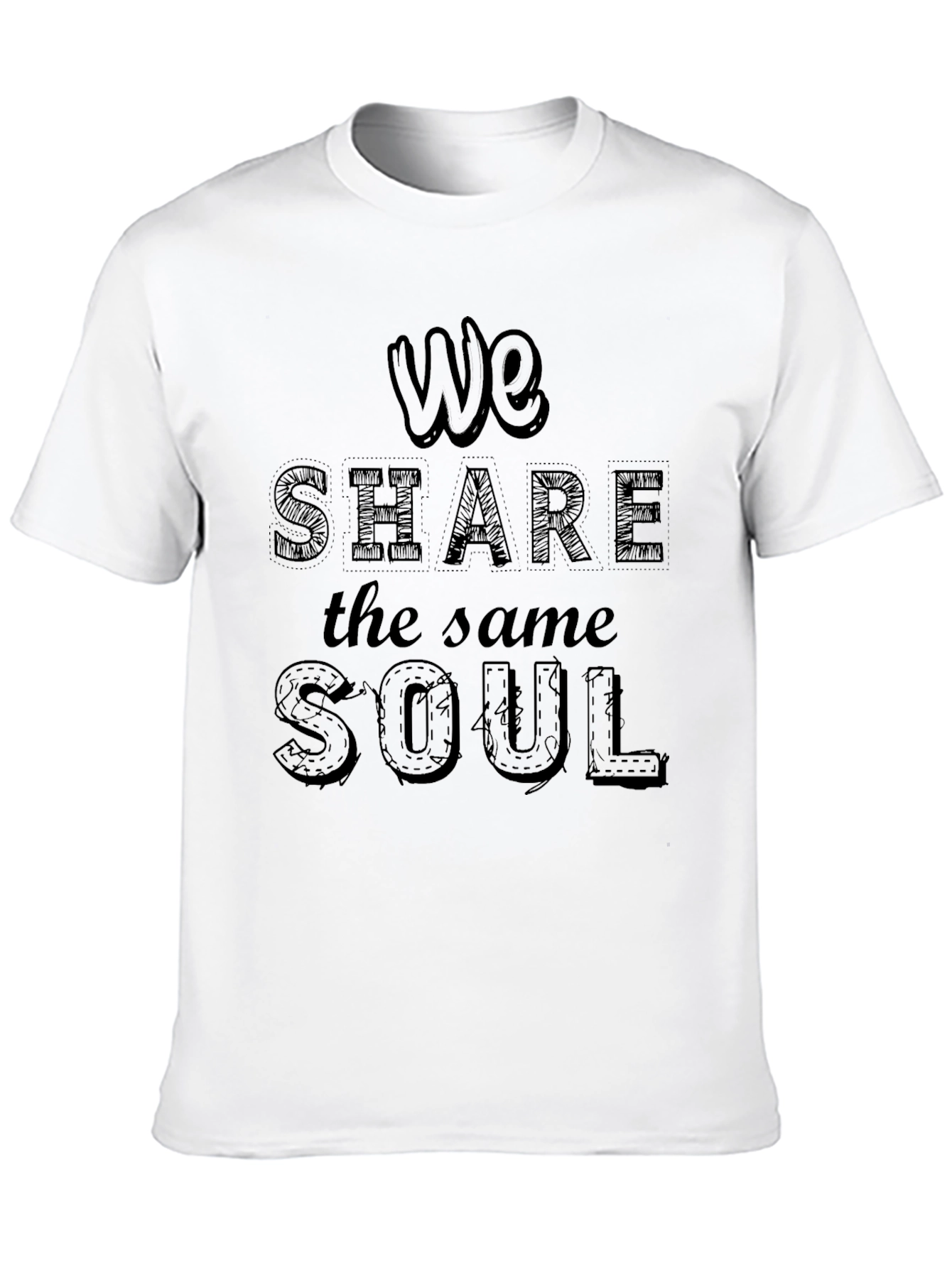 Black We Share the Same Soul Graphic Black Tee view 10